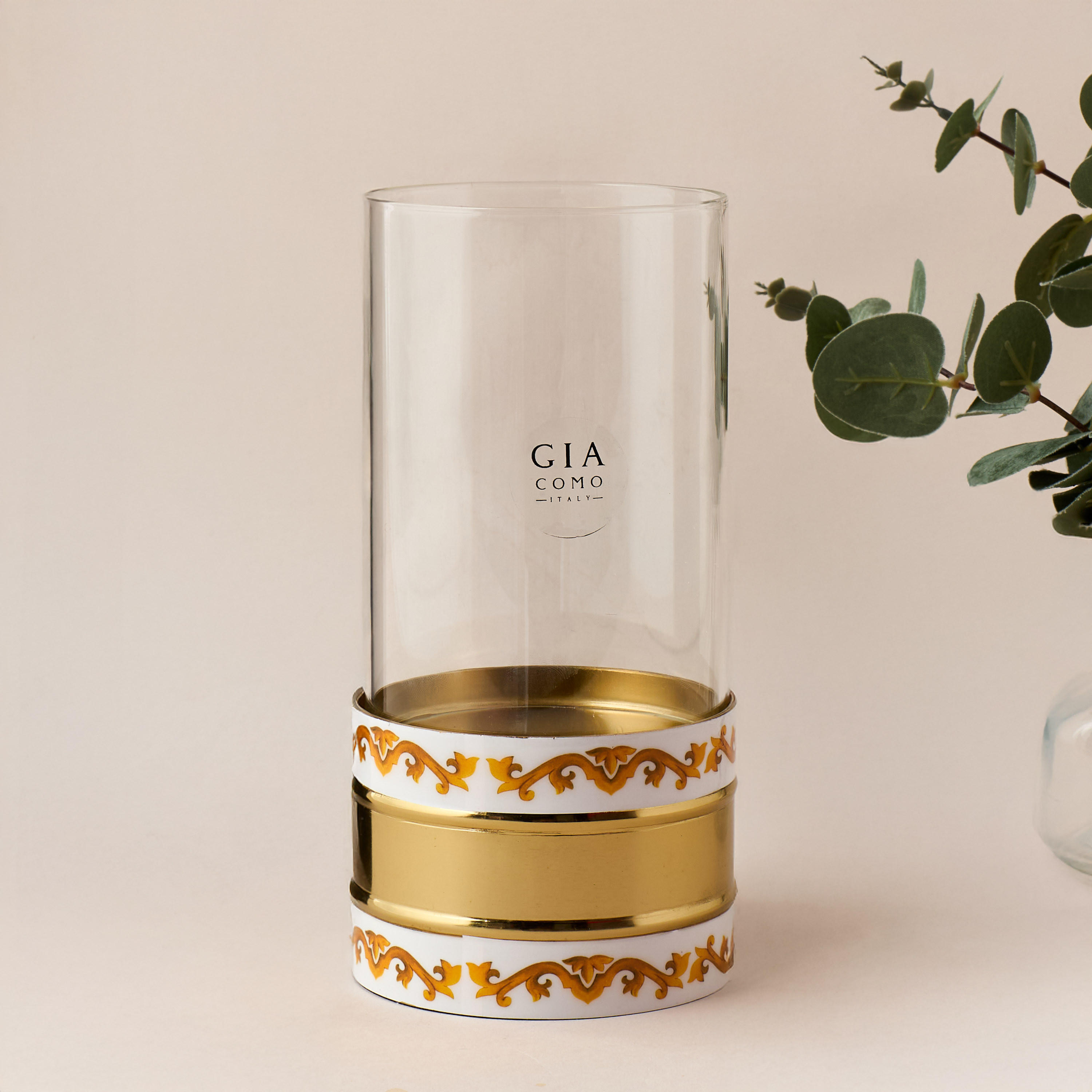 Gia Como Hurricane Candleholder - 11 cms-household-decor-candleholdersandlanterns-image-1