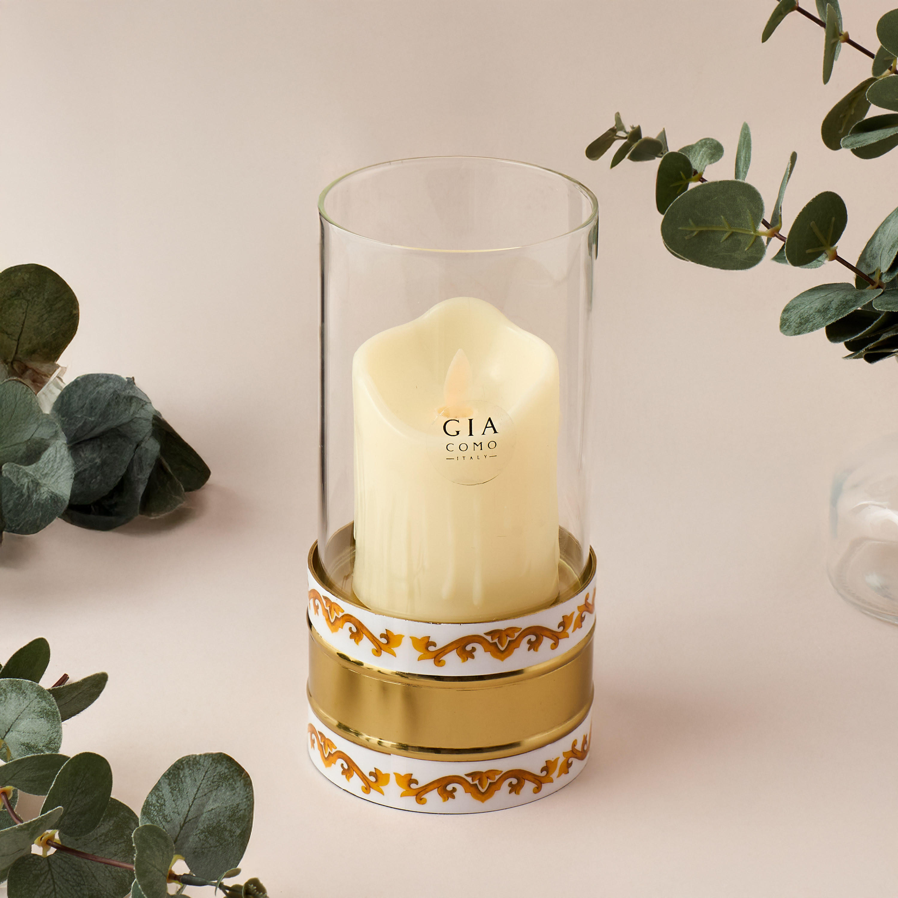 Gia Como Hurricane Candleholder - 11 cms-household-decor-candleholdersandlanterns-image-2