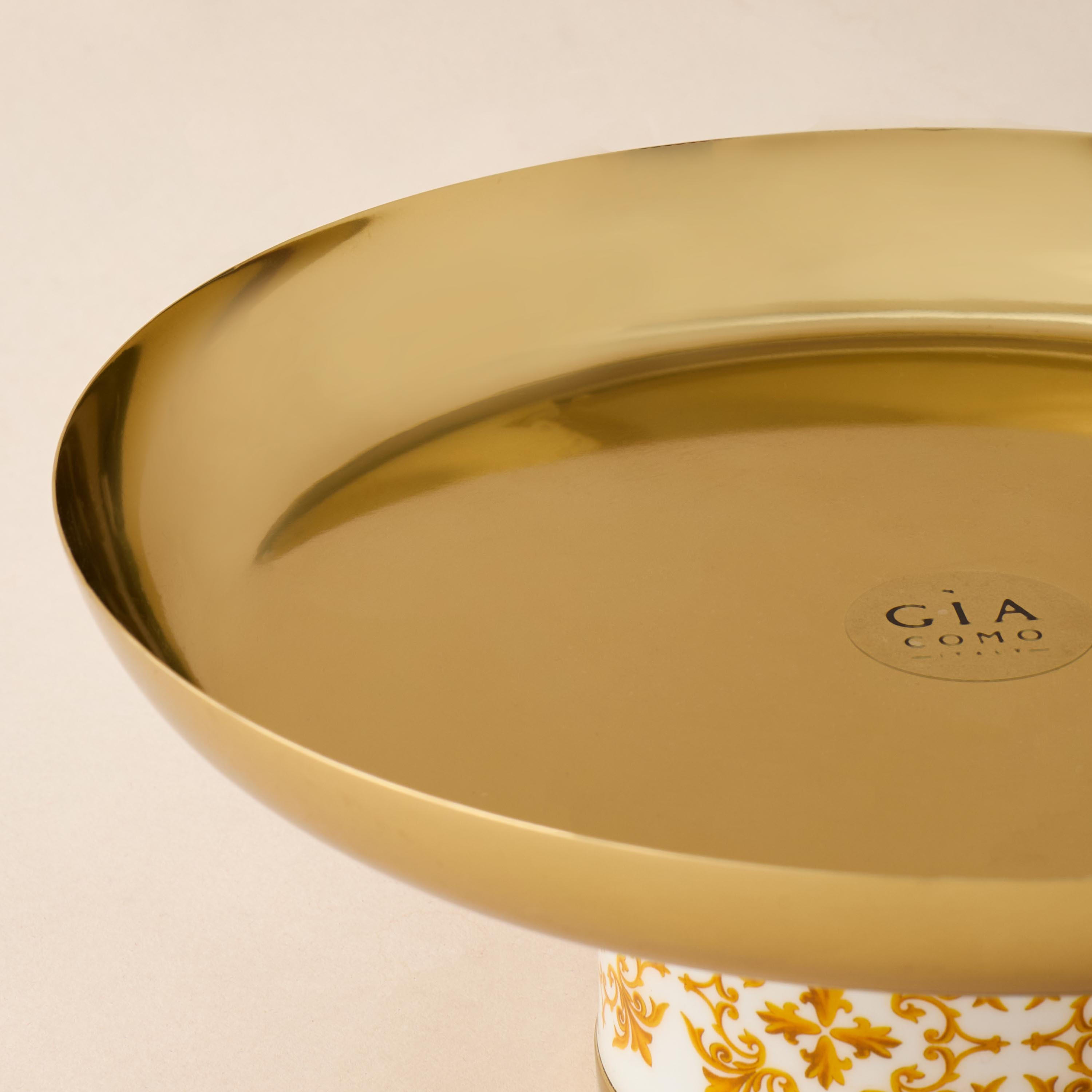 Gia Como Metallic Cake Stand - 23x12 cms-household-dining-serveware-cakestands-image-3