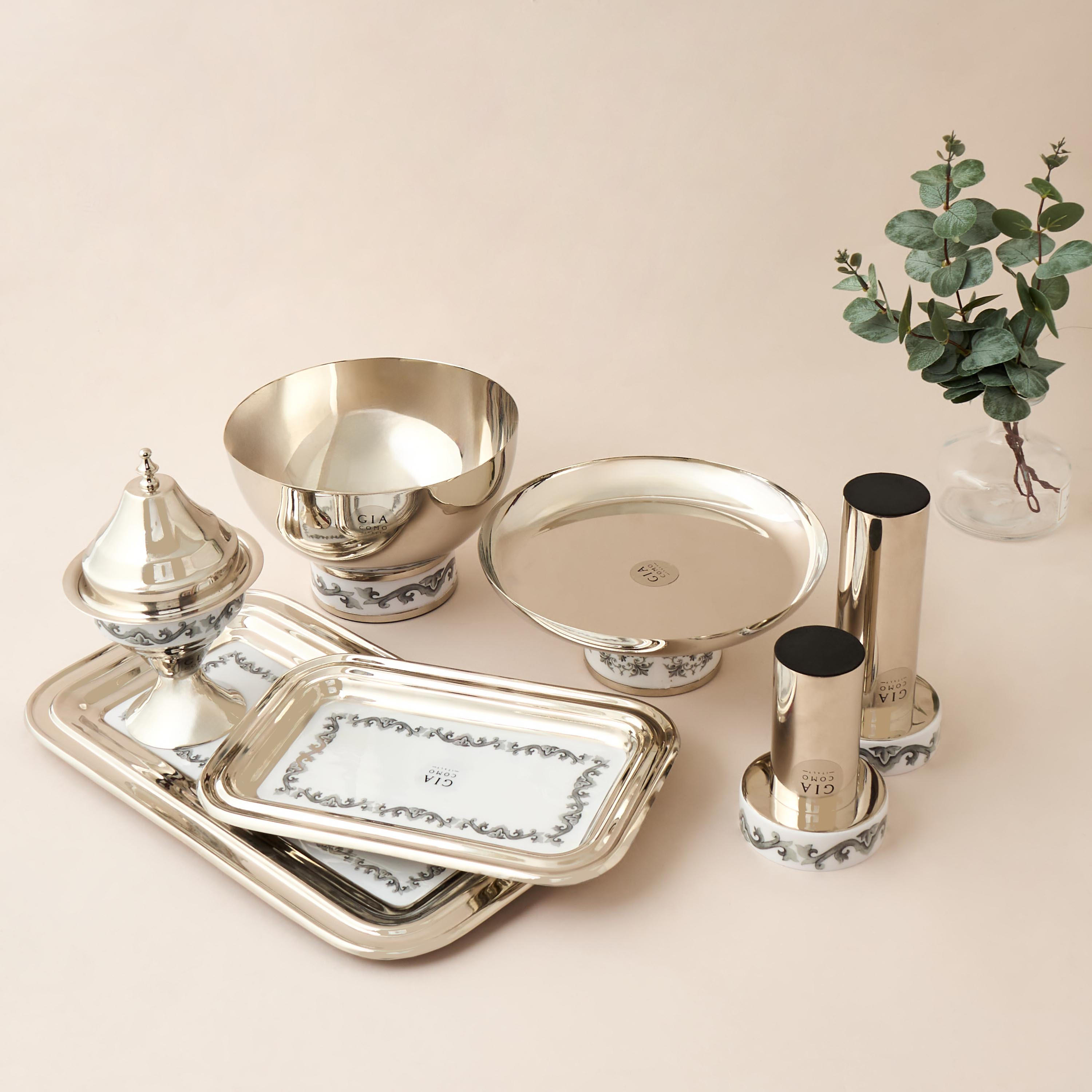 Gia Como Metal Date Bowl with Lid - 12x12 cms-household-dining-dinnerware-bowls-image-5