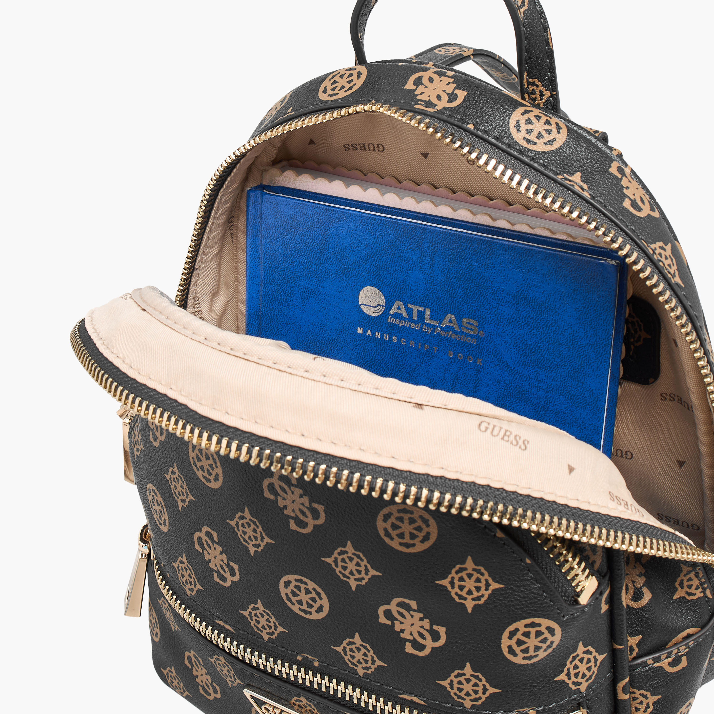 Guess Manhattan Monogram Print Backpack with Zip Closure-women-bagsandwallets-backpacks-image-7