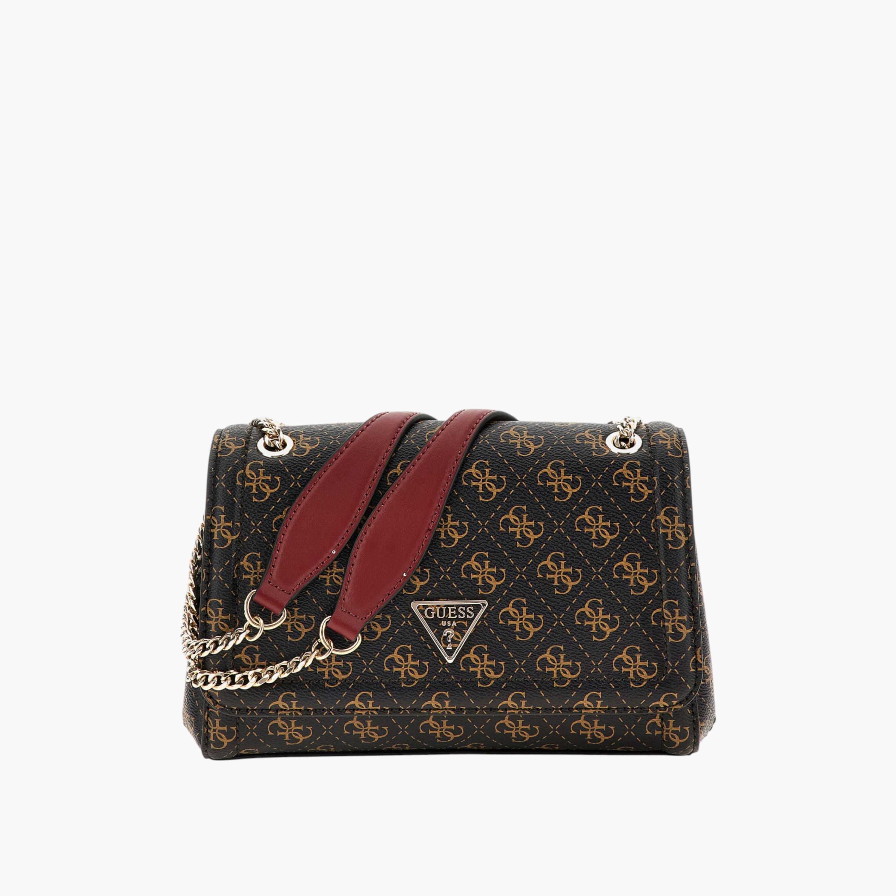 Guess NOELLE CONVERTIBLE Monogram Flap Shoulder Bag-women-bagsandwallets-handbags-image-1