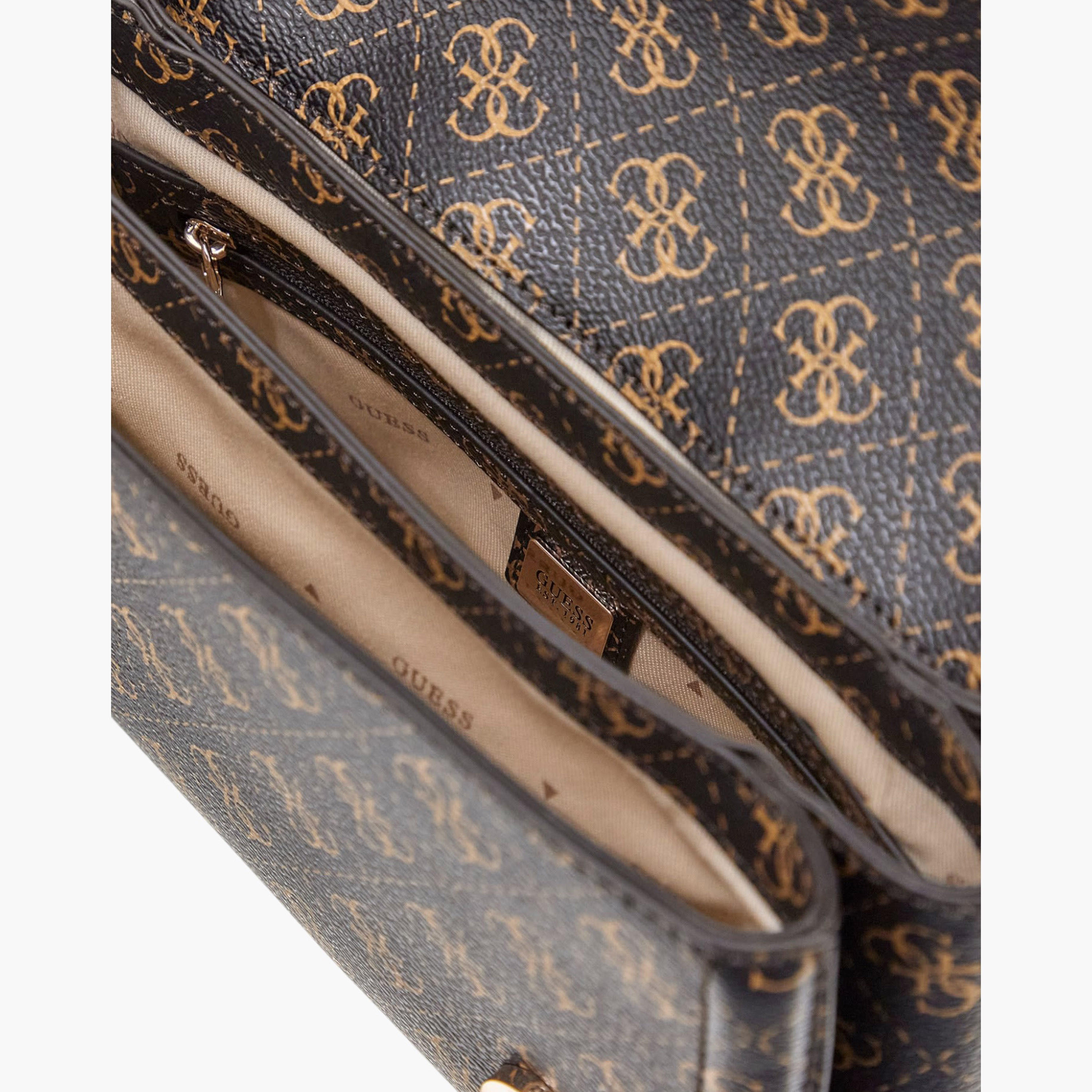 Guess NOELLE CONVERTIBLE Monogram Flap Shoulder Bag-women-bagsandwallets-handbags-image-3