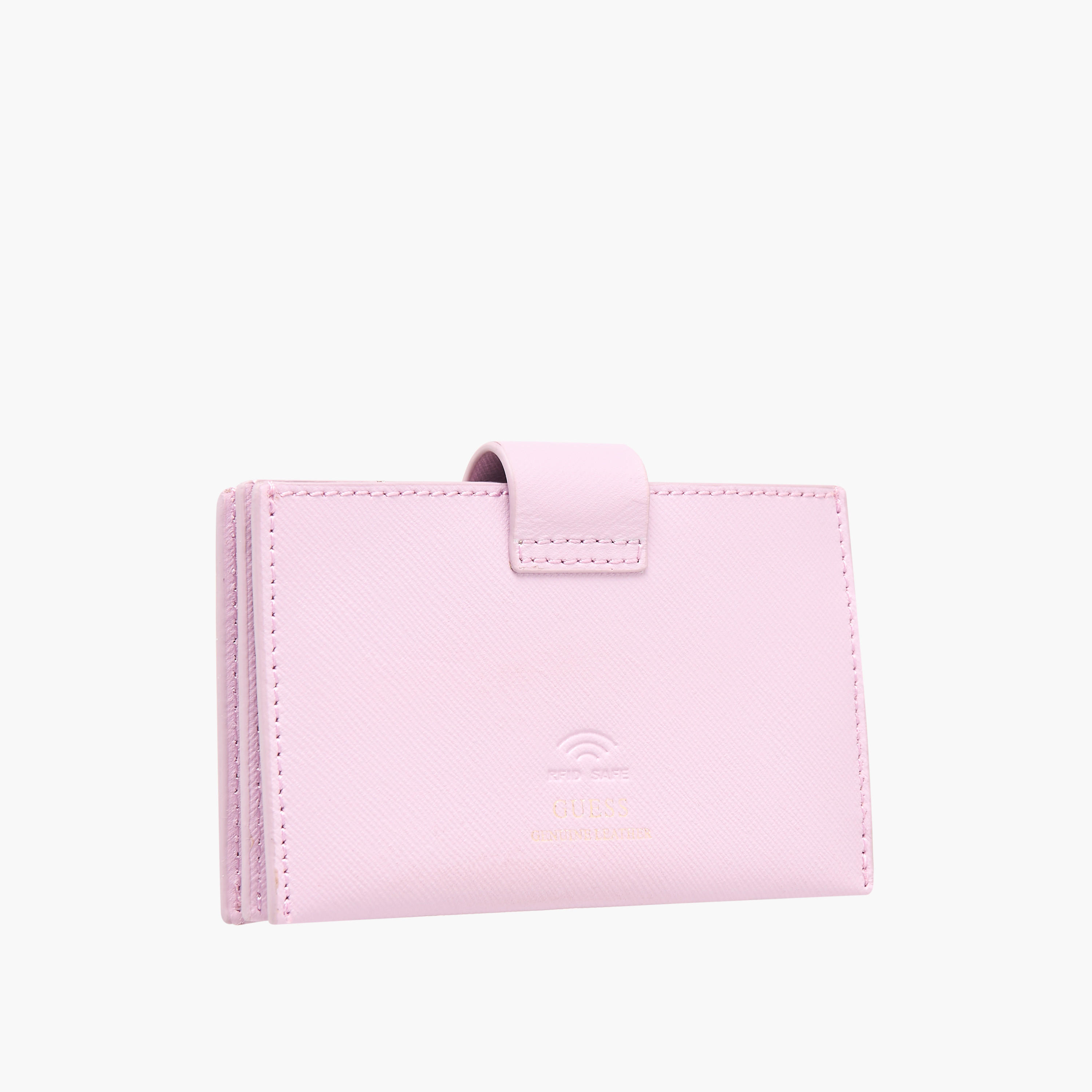 Guess Miriam Textured Card Holder with Button Closure-women-bagsandwallets-wallets-image-2