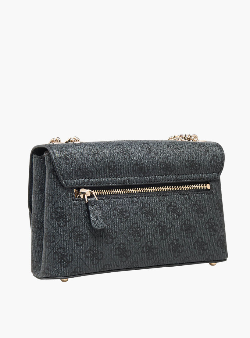 Guess Eco Erica Monogram Print Crossbody Bag with Chain Strap-women-bagsandwallets-handbags-image-4