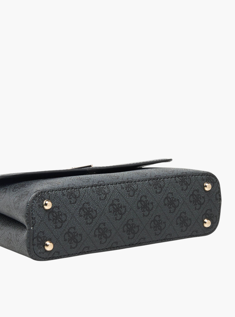 Guess Eco Erica Monogram Print Crossbody Bag with Chain Strap-women-bagsandwallets-handbags-image-6
