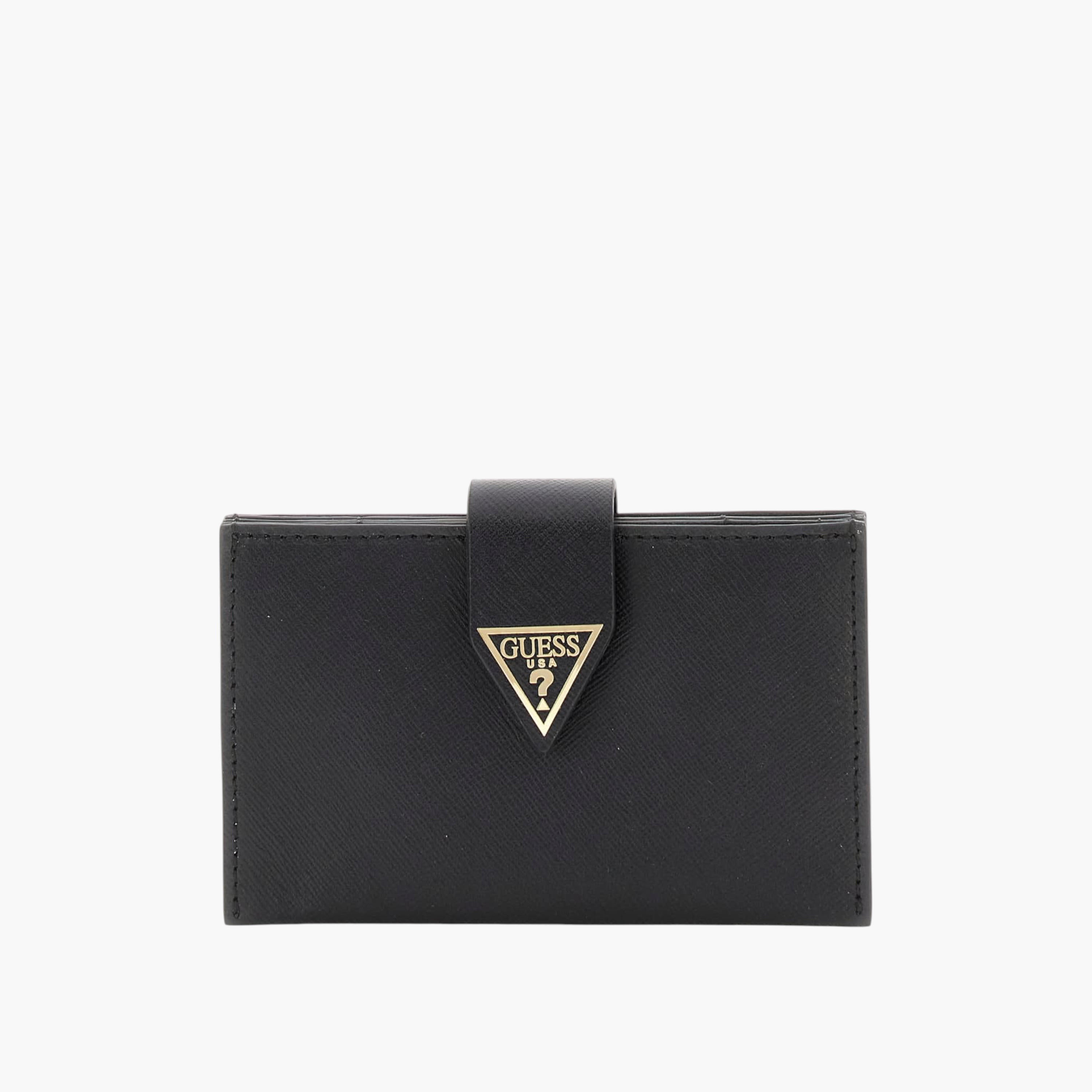 Guess MIRIAM CARDCASE Textured Card Case with Flap Closure-women-bagsandwallets-handbags-image-1