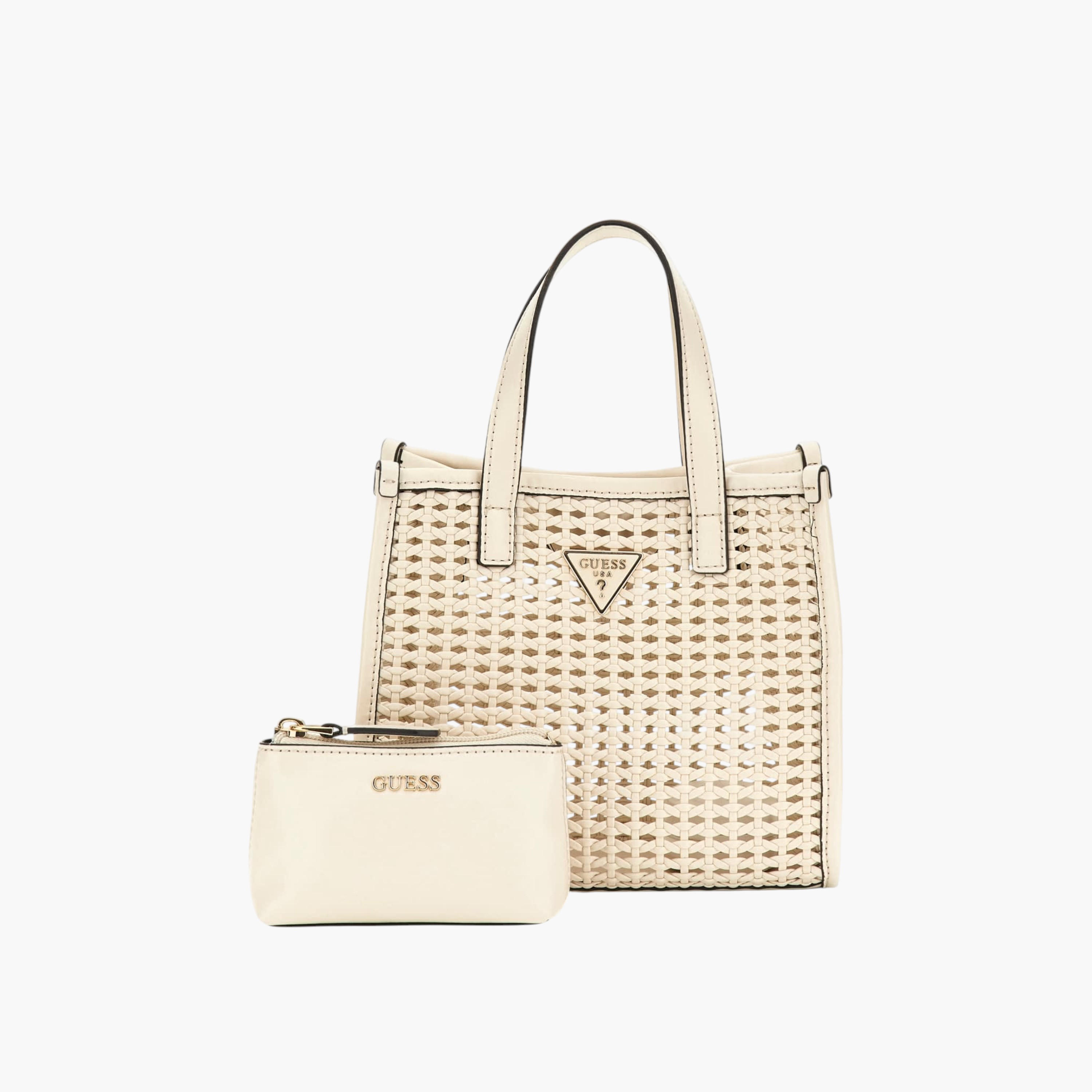 Guess BRIGITTA MINI Woven Mini Tote Bag Set-women-bagsandwallets-handbags-image-1