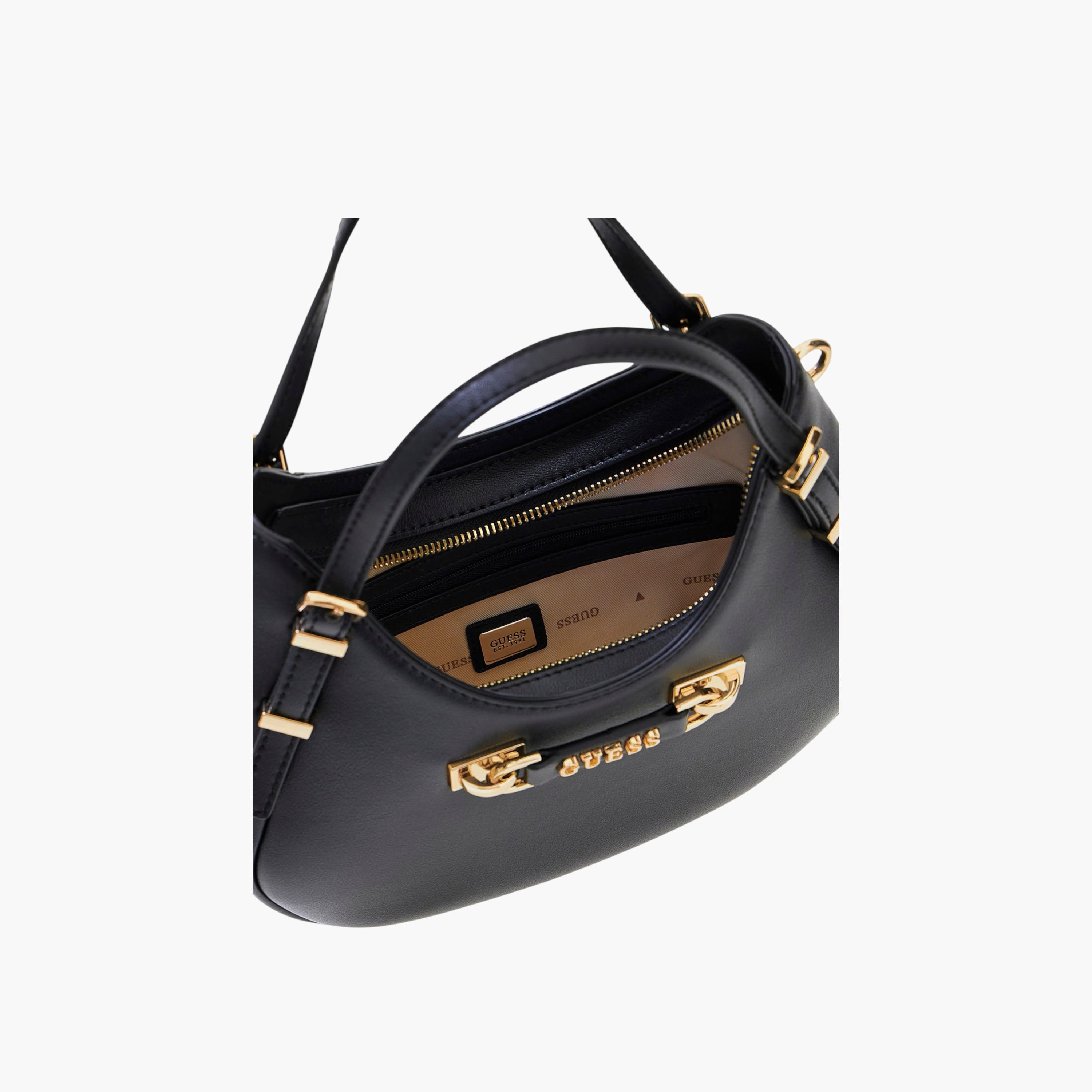 Guess LEFIA SMALL Curved Shoulder Bag with Gold Hardware-women-bagsandwallets-handbags-image-3