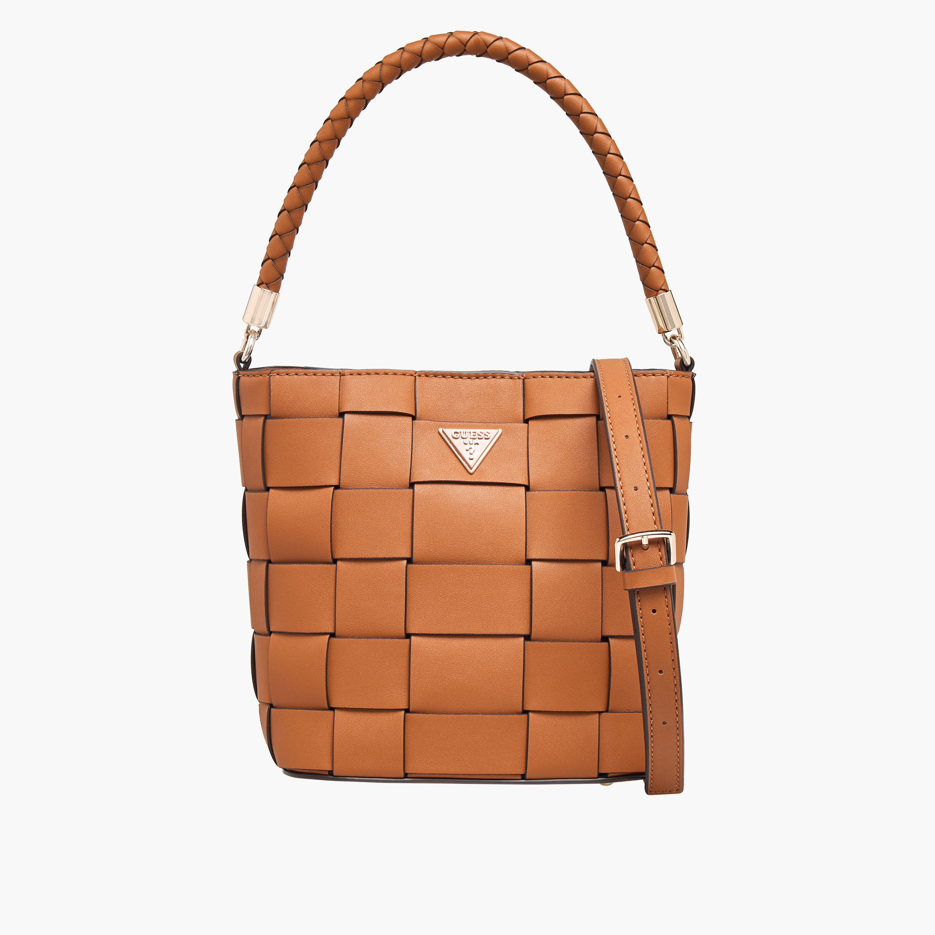 شنطة دلو بنسيج بارزة الملمس مع زر إغلاق مايلي من جيس-women-bagsandwallets-handbags-image-1