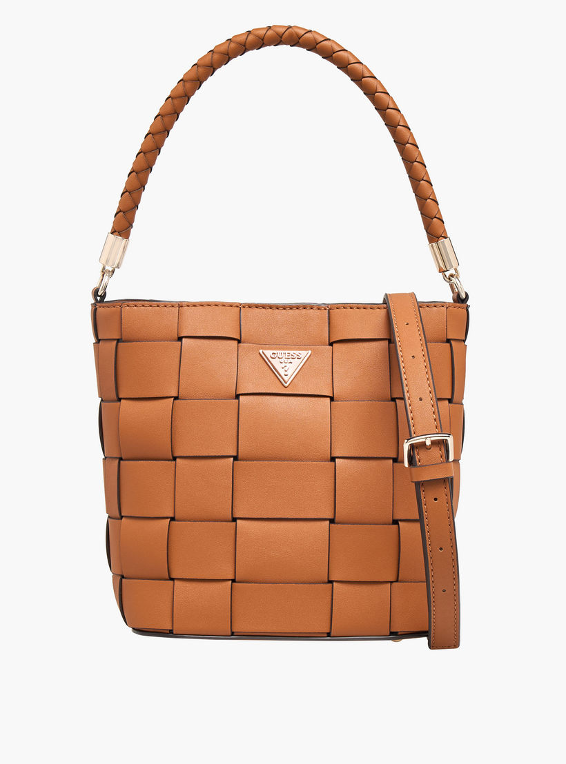 شنطة دلو بنسيج بارزة الملمس مع زر إغلاق مايلي من جيس-women-bagsandwallets-handbags-image-1
