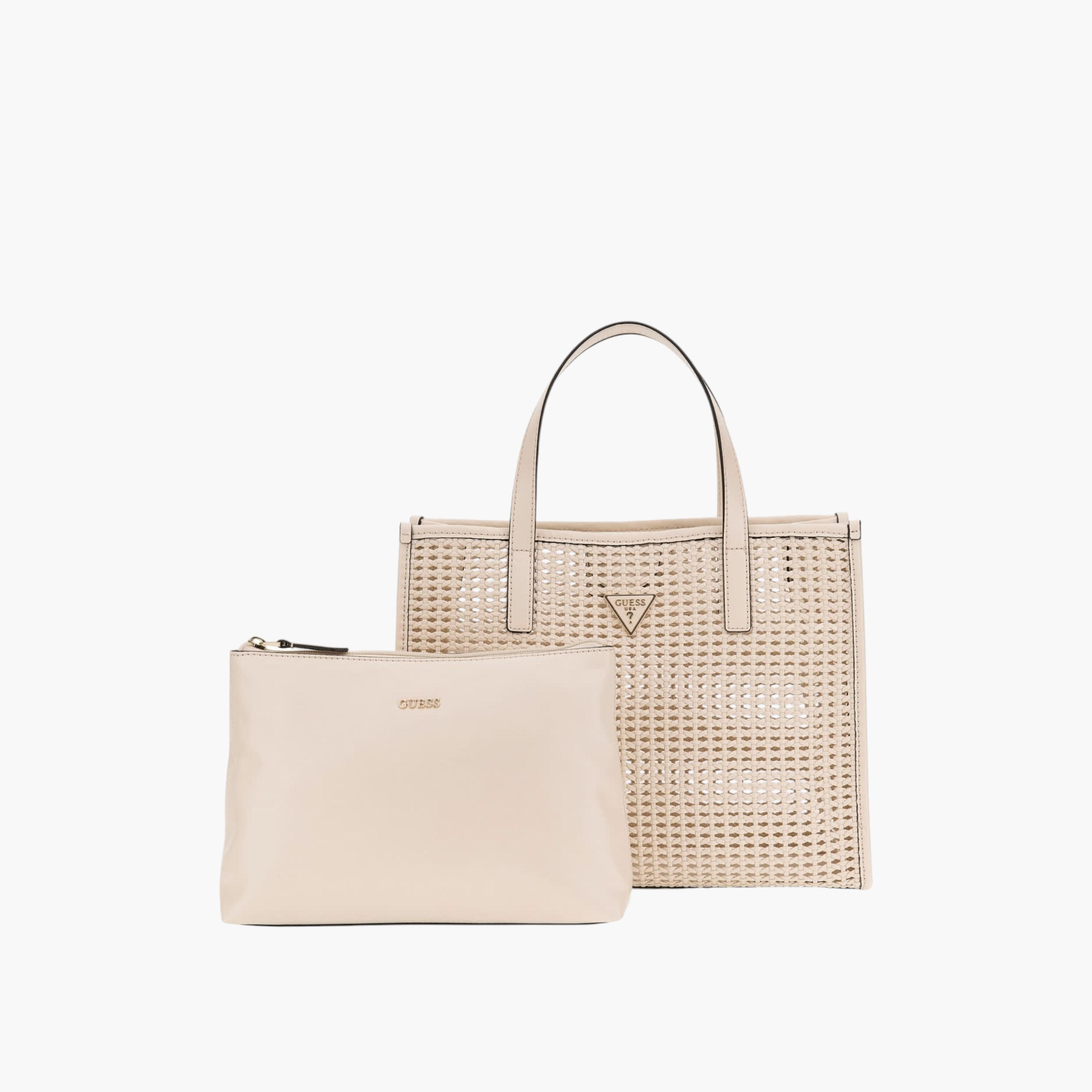 Guess BRIGITTA 2 Perforated Tote Bag with Pouch-women-bagsandwallets-handbags-image-1