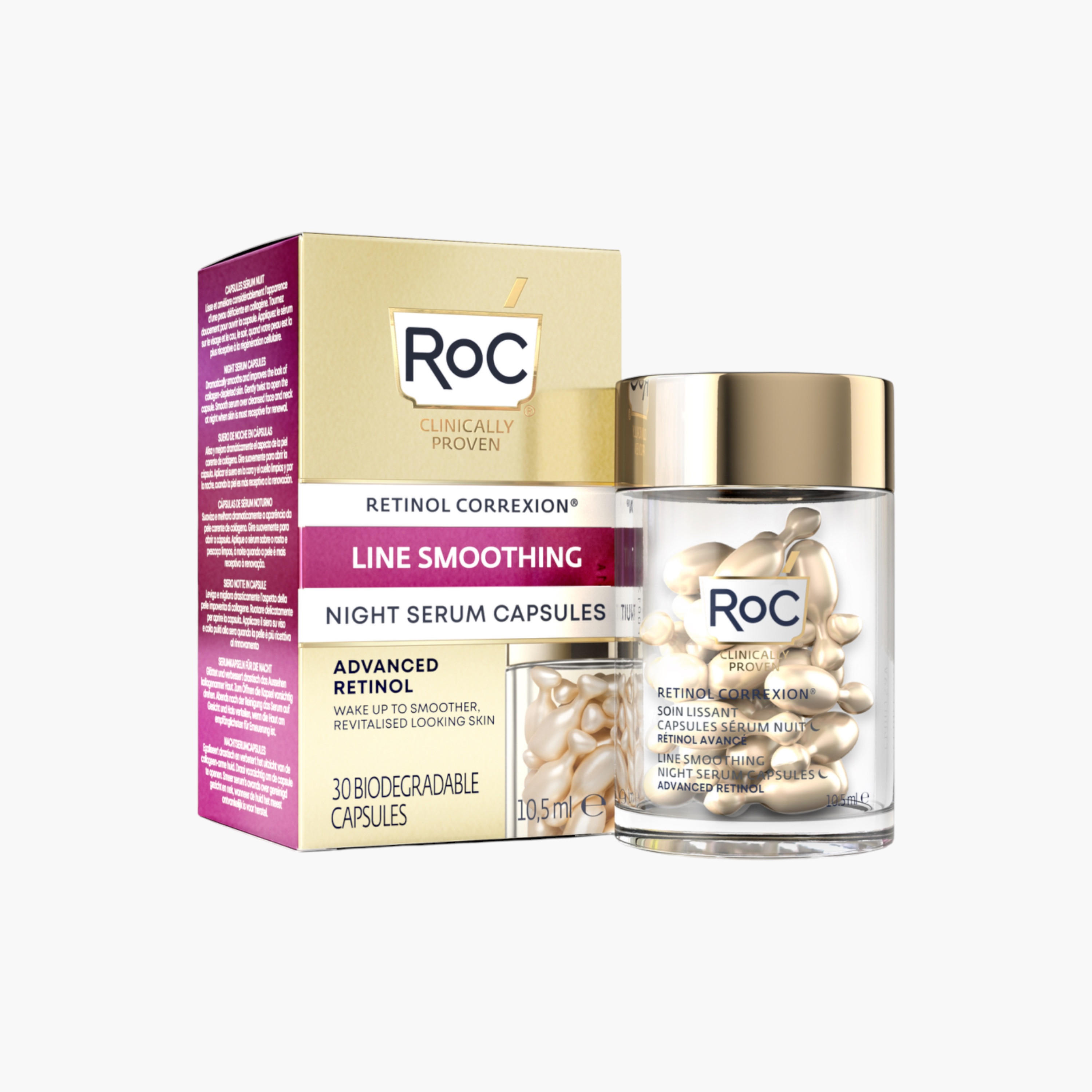 ROC Retinol Smoothing Night Serum Capsules-beautyandpersonalcare-skin-treatmentsandserums-image-3