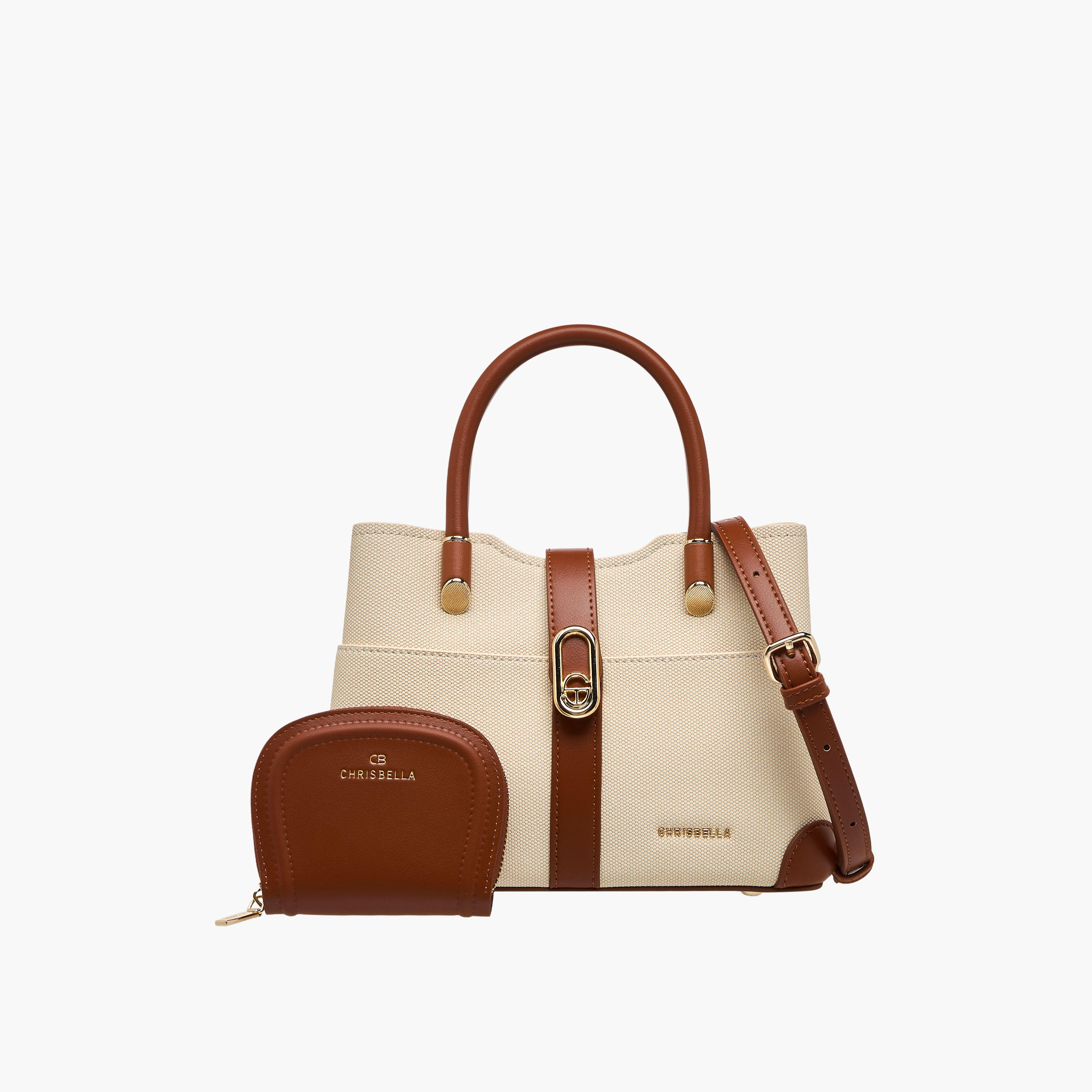 Chrisbella Panelled Tote Bag with Wallet-women-bagsandwallets-handbags-image-1
