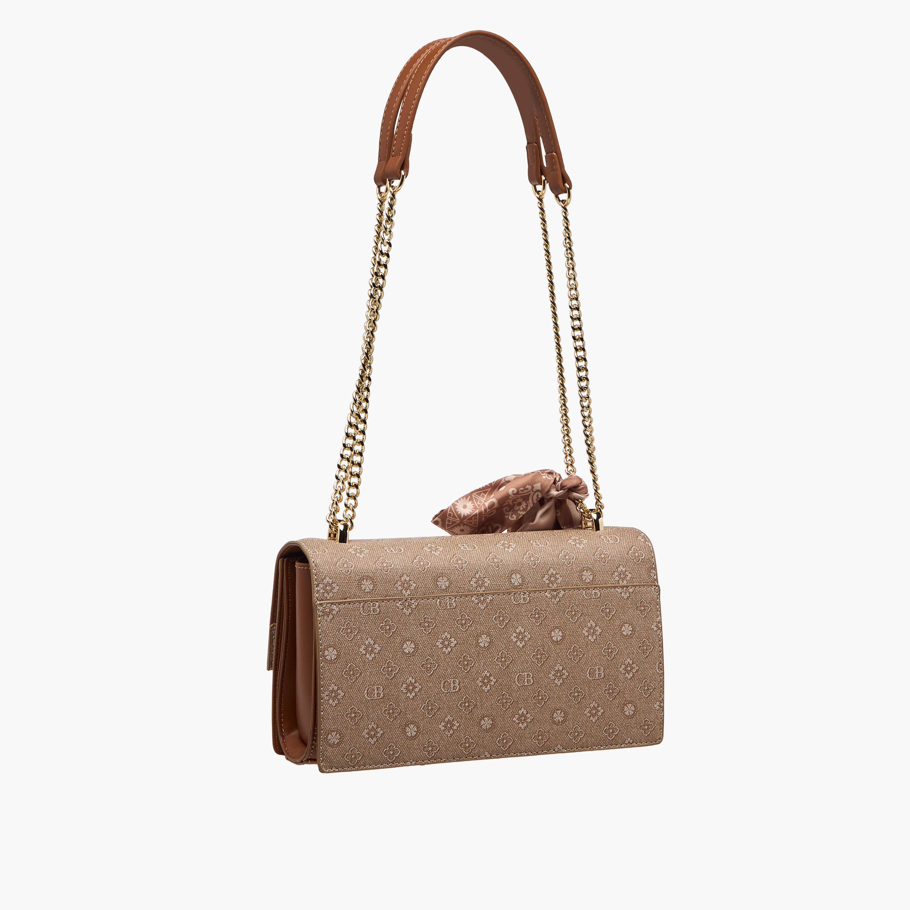 شنطة كتف بتزيينات وشاح مع محفظة من كريسبيلا-women-bagsandwallets-handbags-image-4