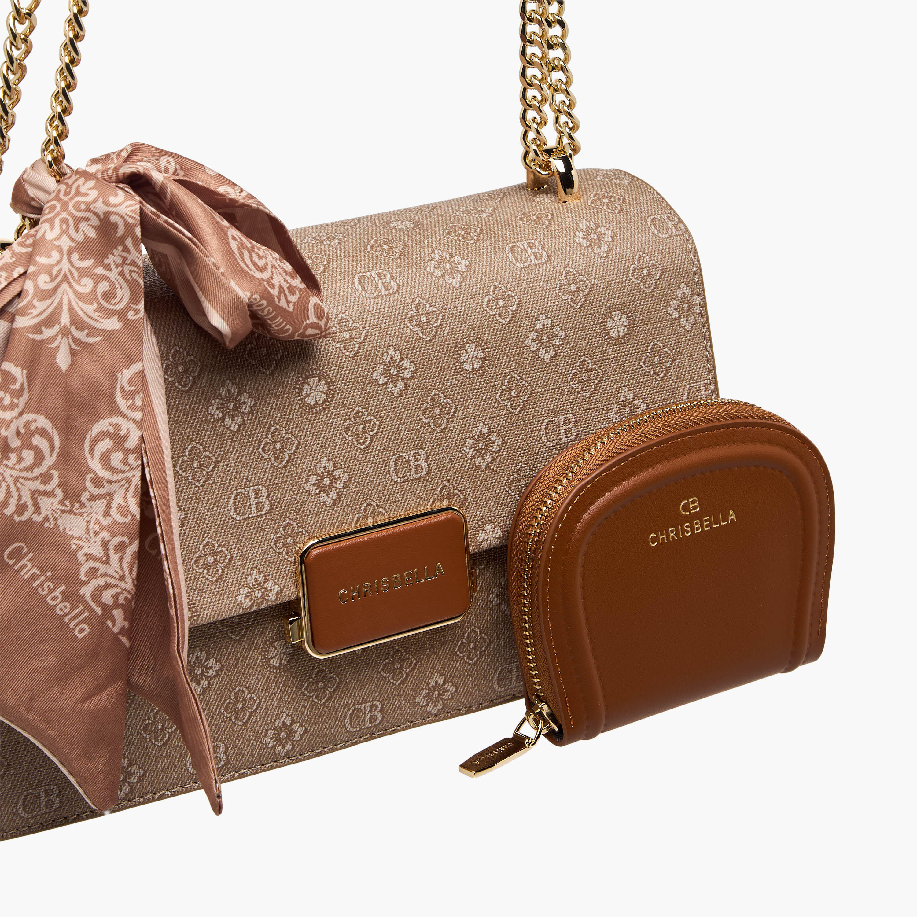 شنطة كتف بتزيينات وشاح مع محفظة من كريسبيلا-women-bagsandwallets-handbags-image-6