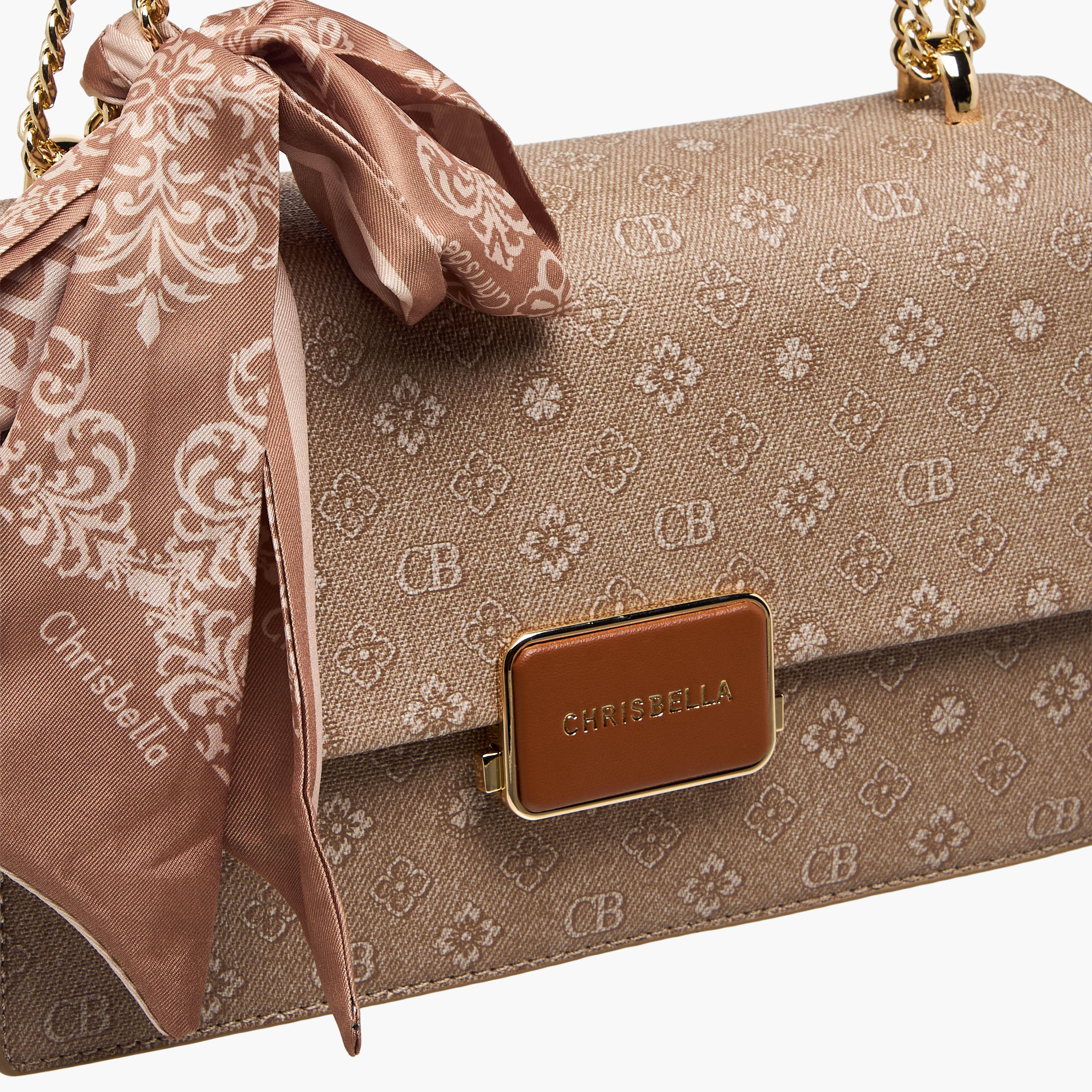 شنطة كتف بتزيينات وشاح مع محفظة من كريسبيلا-women-bagsandwallets-handbags-image-7