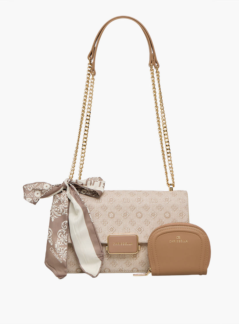 Chrisbella Monogram Print Crossbody Bag with Wallet-women-bagsandwallets-handbags-image-1