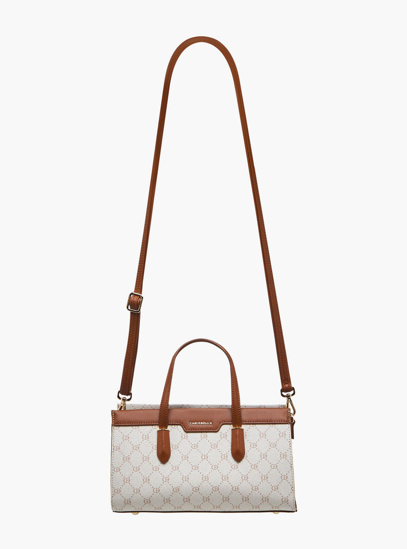 Chrisbella Monogram Print Tote Bag with Wallet-women-bagsandwallets-handbags-image-4