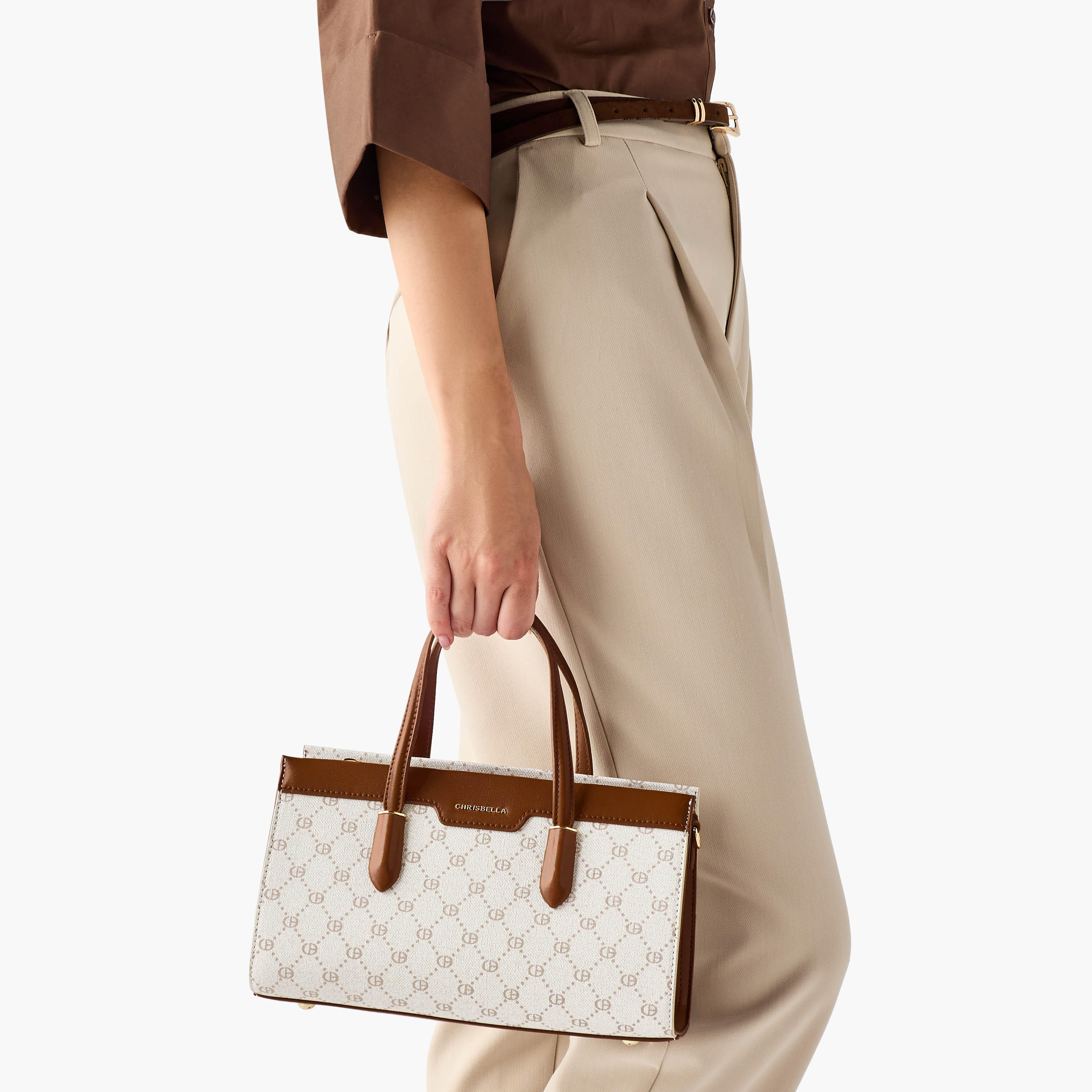 Chrisbella Monogram Print Tote Bag with Wallet-women-bagsandwallets-handbags-image-5