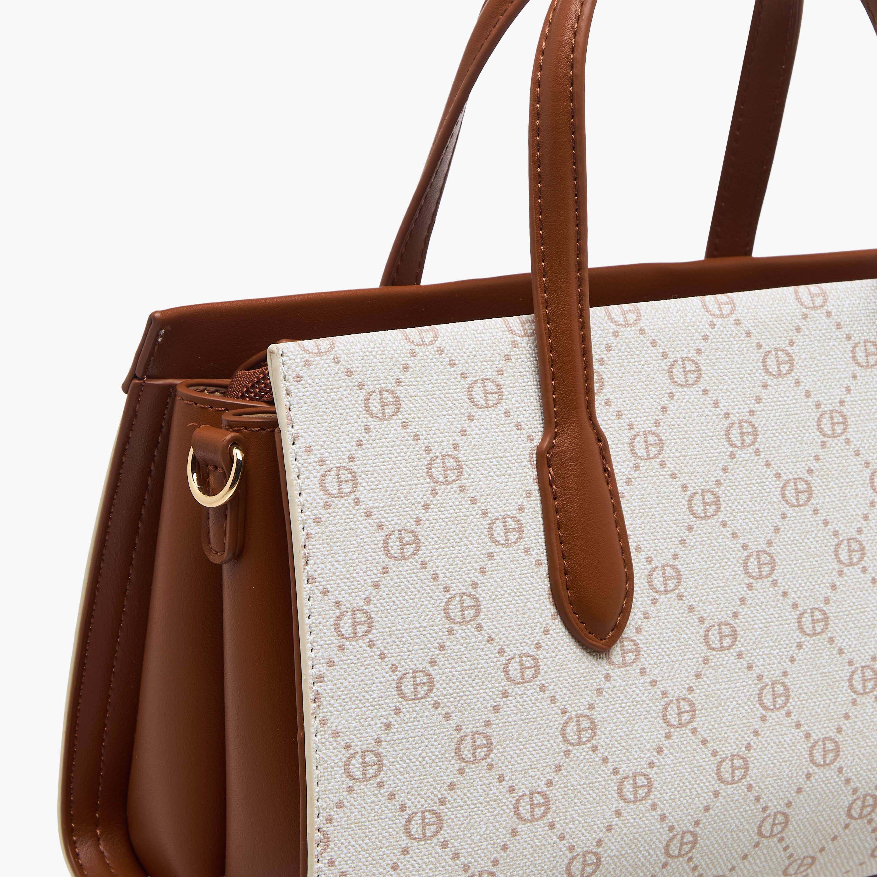 Chrisbella Monogram Print Tote Bag with Wallet-women-bagsandwallets-handbags-image-9