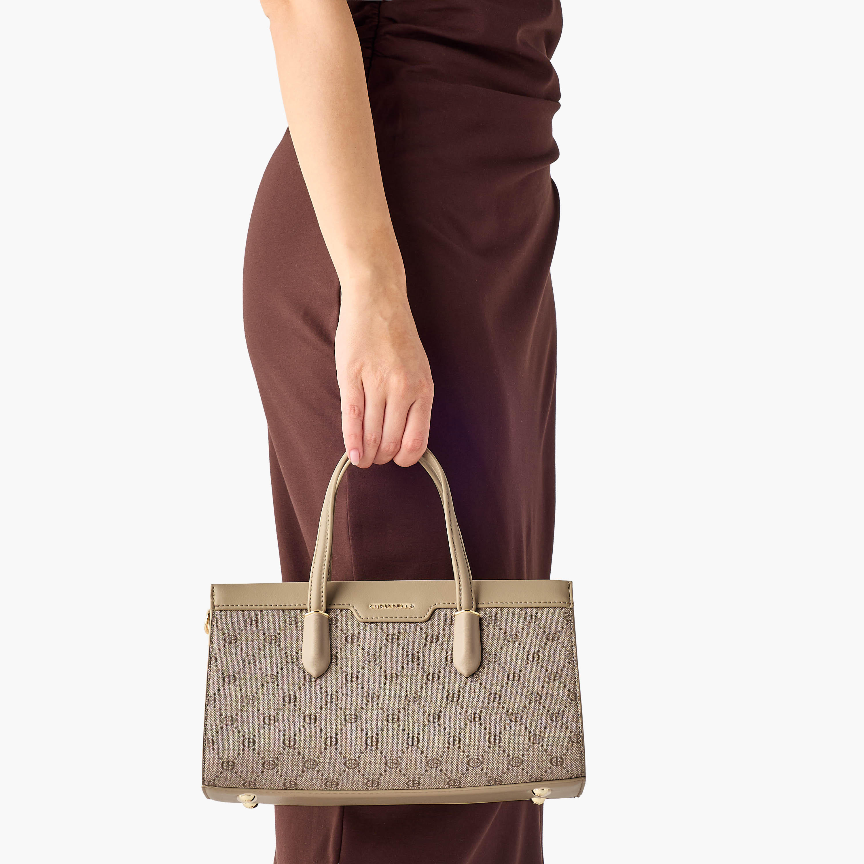 Chrisbella Monogram Print Tote Bag with Wallet-women-bagsandwallets-handbags-image-4