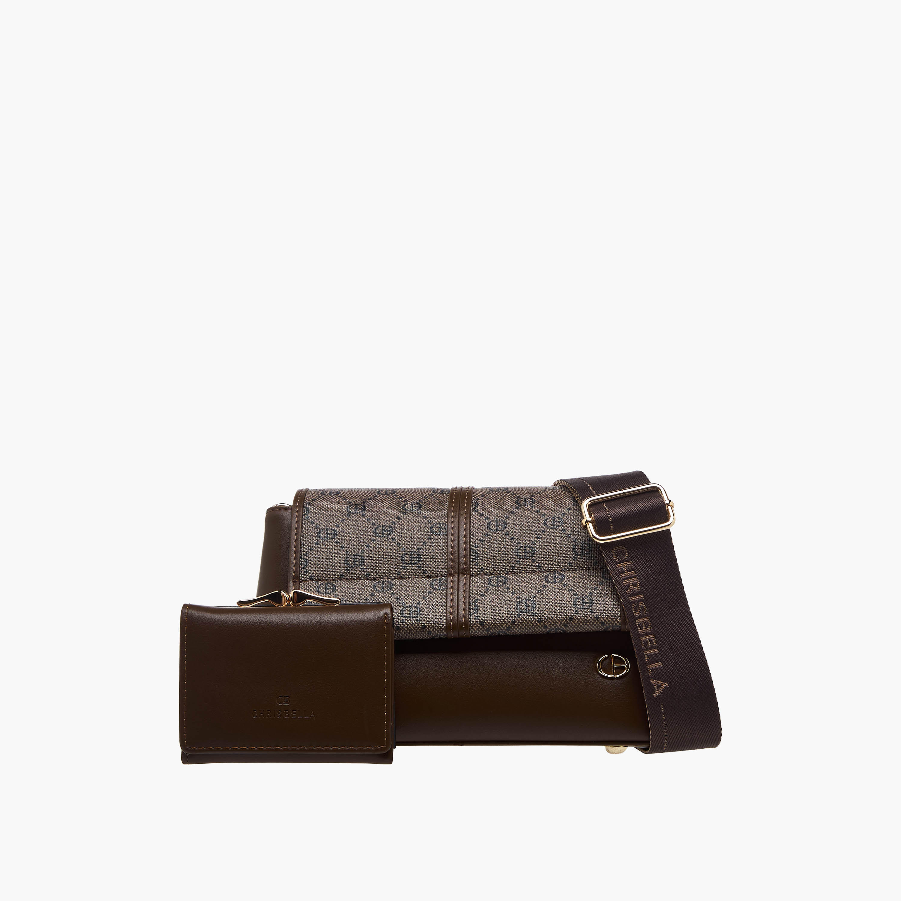 Chrisbella Monogram Print Crossbody Bag with Wallet-women-bagsandwallets-handbags-image-1