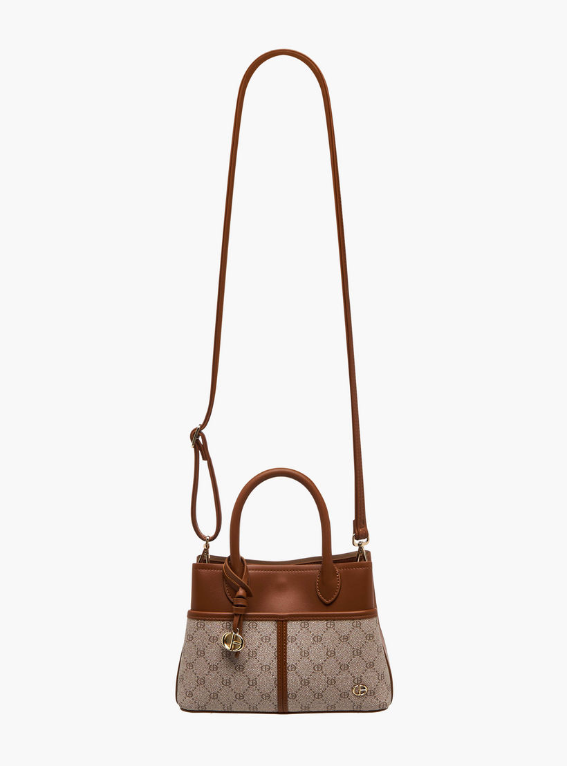 Chrisbella Monogram Print Tote Bag with Wallet-women-bagsandwallets-handbags-image-3