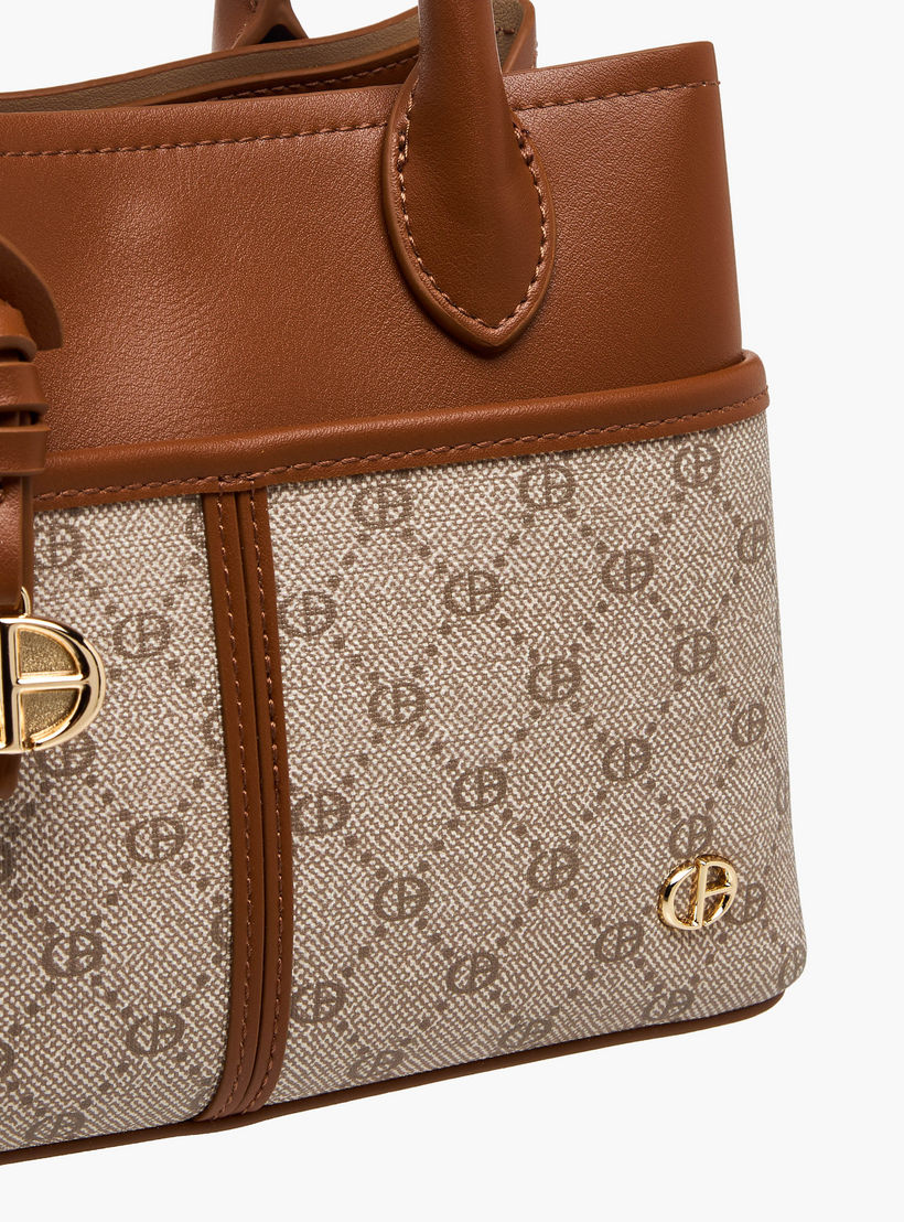 Chrisbella Monogram Print Tote Bag with Wallet-women-bagsandwallets-handbags-image-8