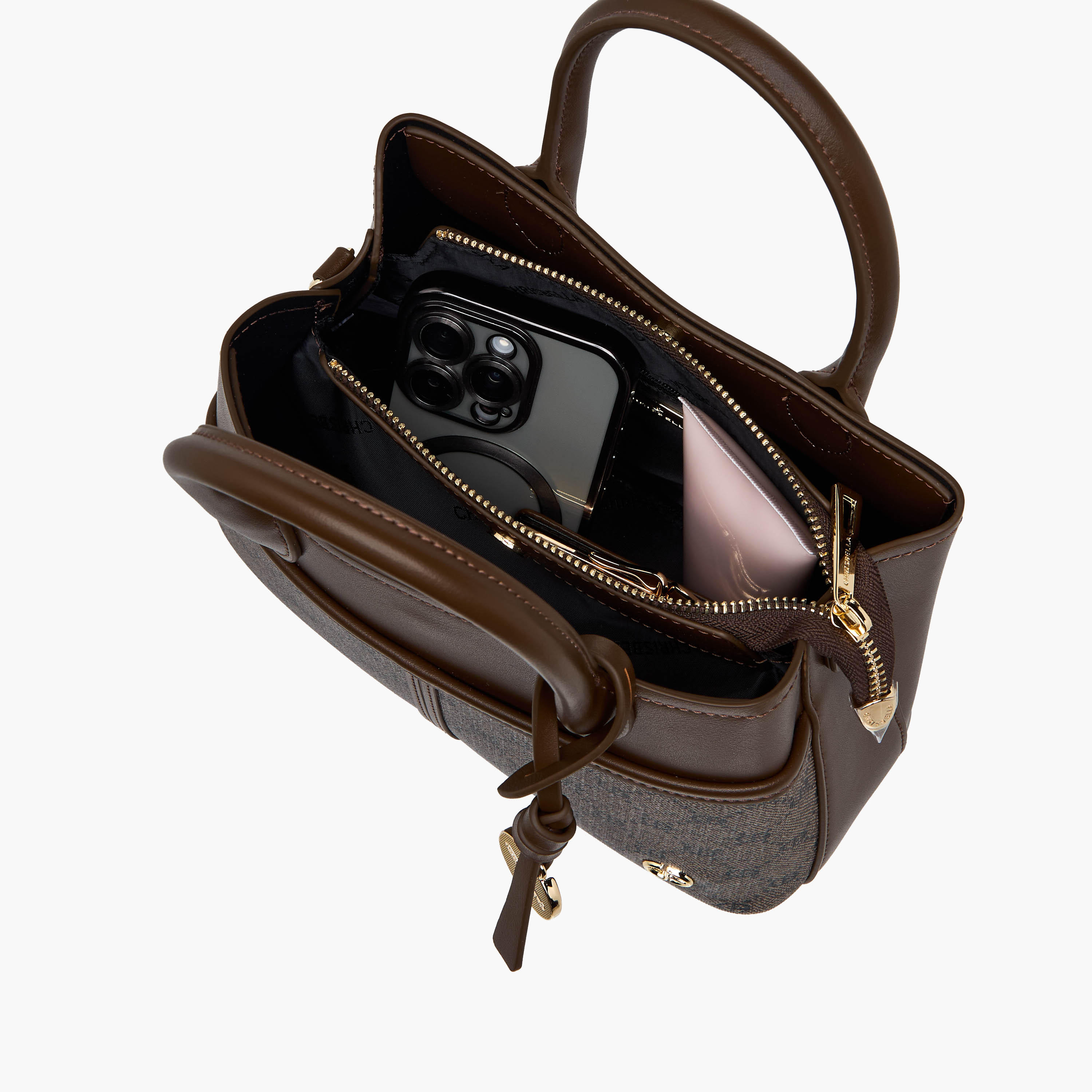 شنطة توت بطبعات مع محفظة من كريسبيلا-women-bagsandwallets-handbags-image-11