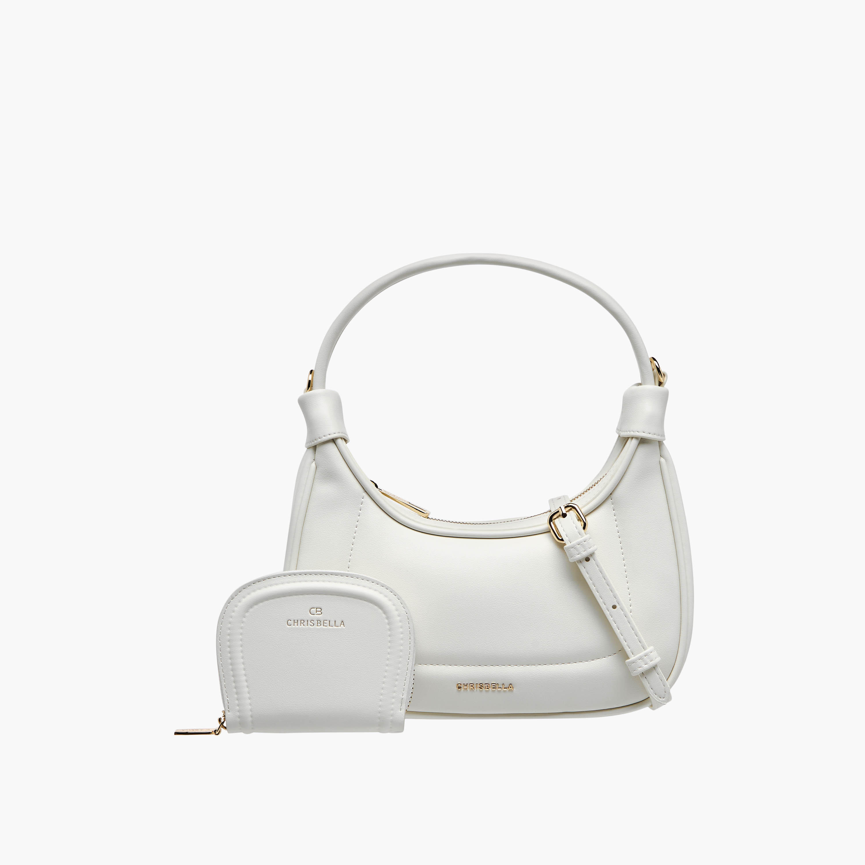 شنطة كتف بارزة الملمس مع محفظة من كريسبيلا-women-bagsandwallets-handbags-image-1