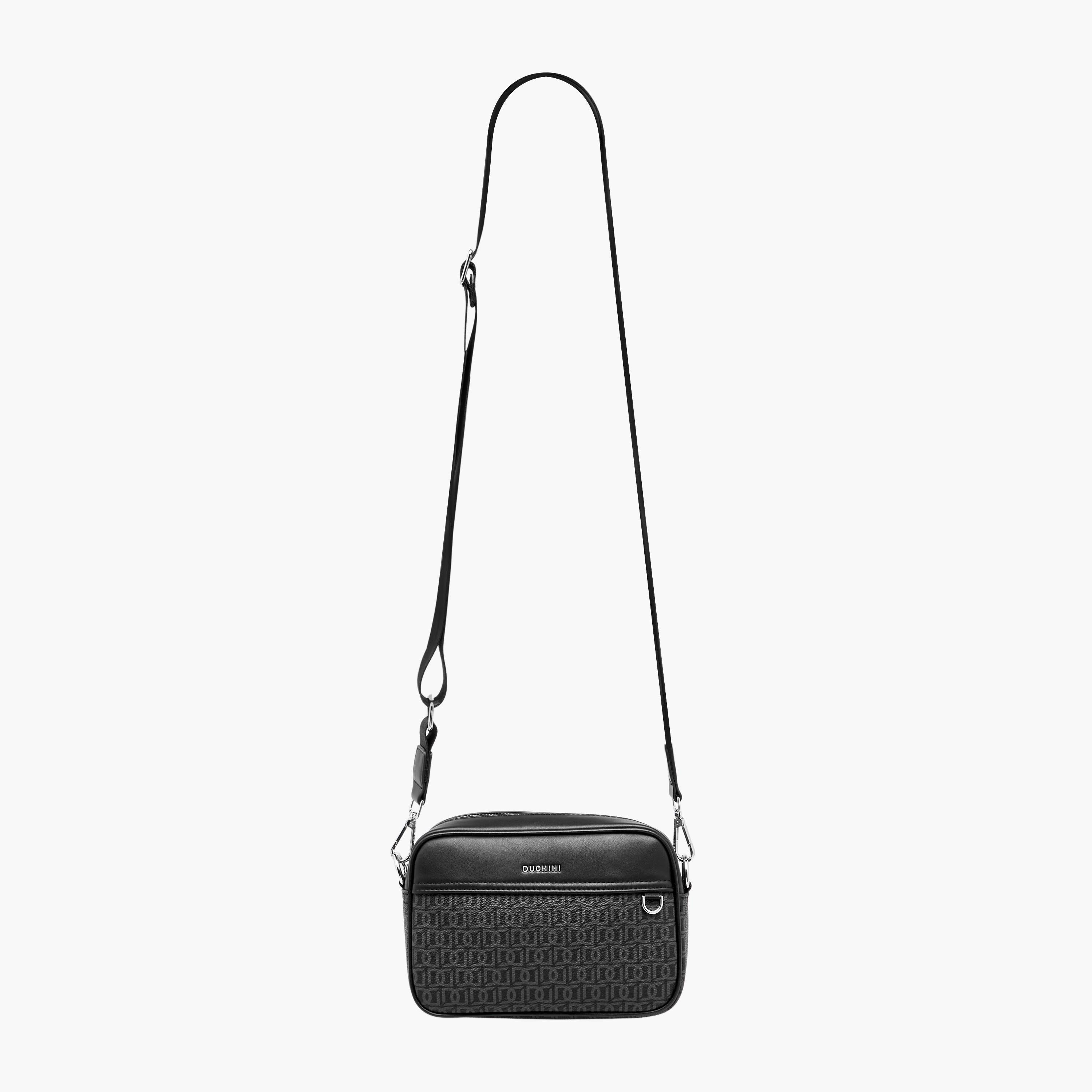 Duchini Men Monogram Print Crossbody Bag-men-bags-image-3