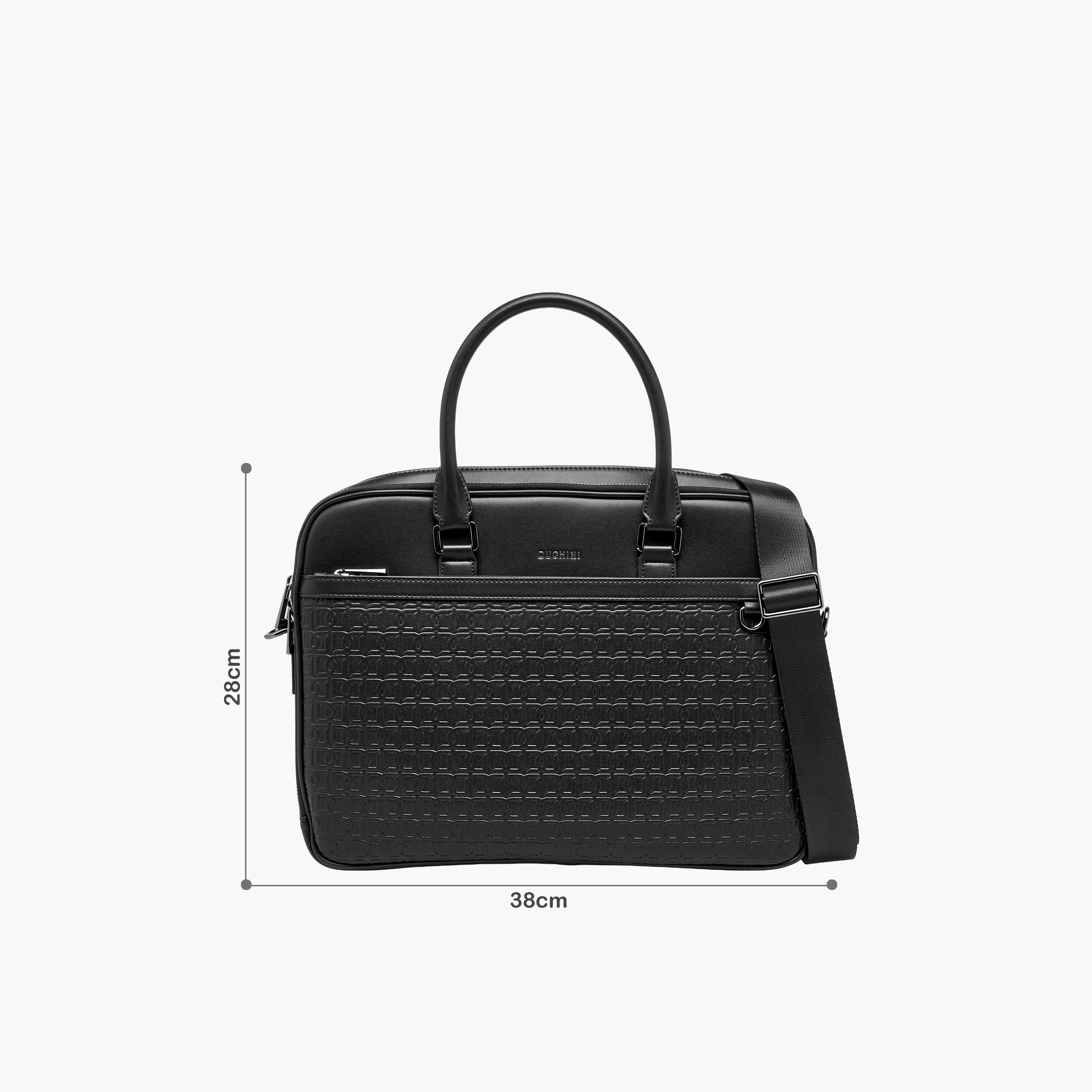 Duchini Men Monogram Laptop Bag-men-bags-image-2