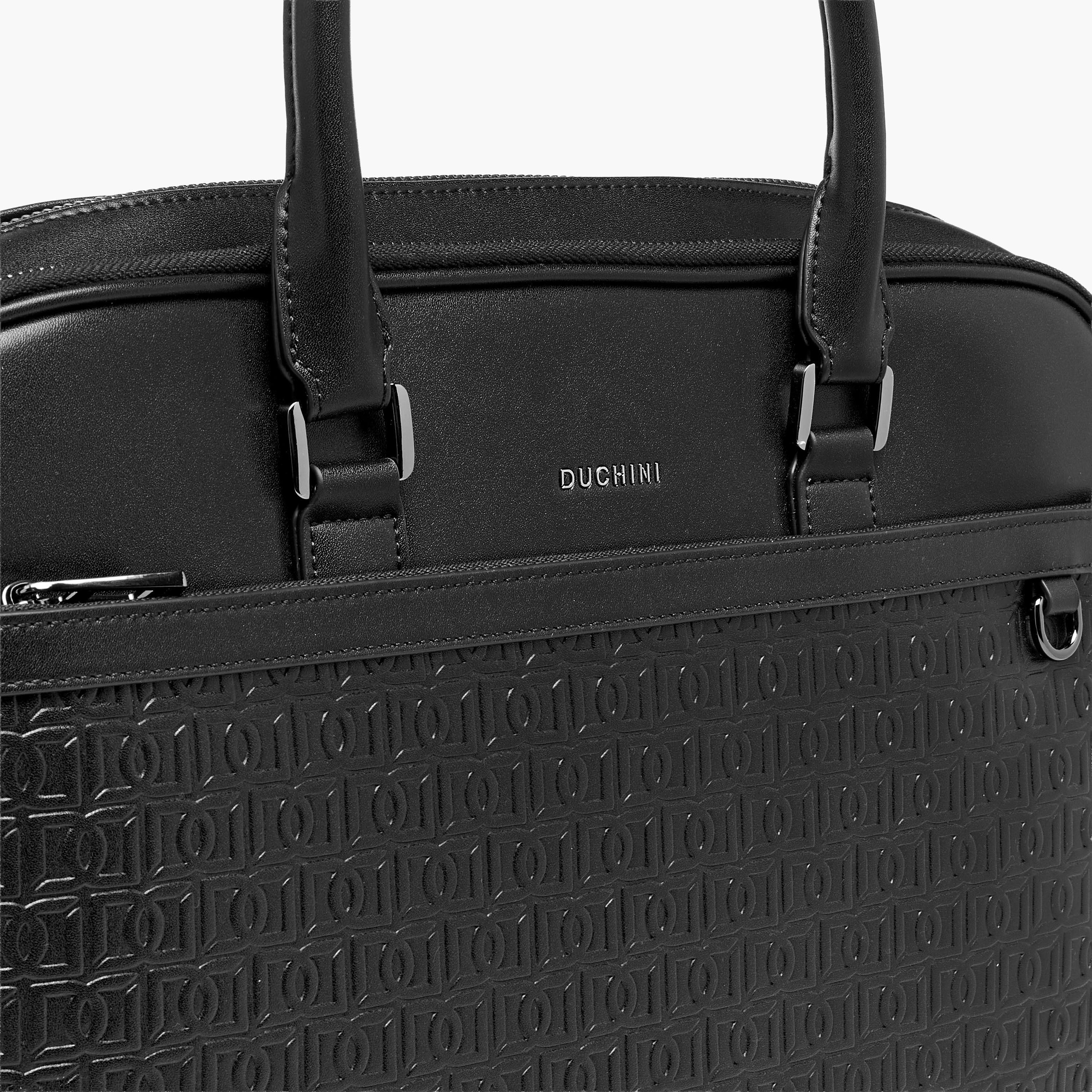 Duchini Men Monogram Laptop Bag-men-bags-image-5