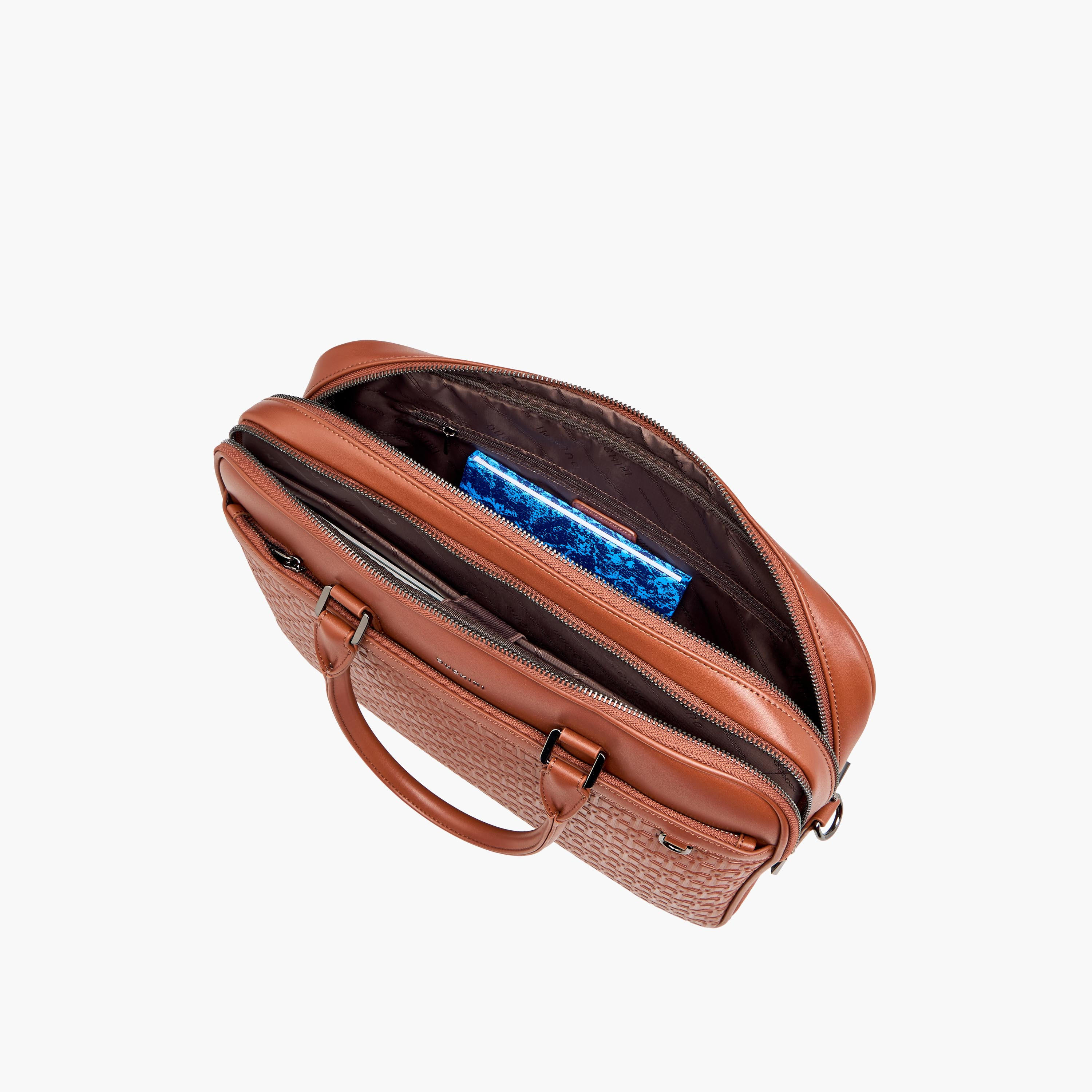 Duchini Men Monogram Laptop Bag-men-bags-image-8