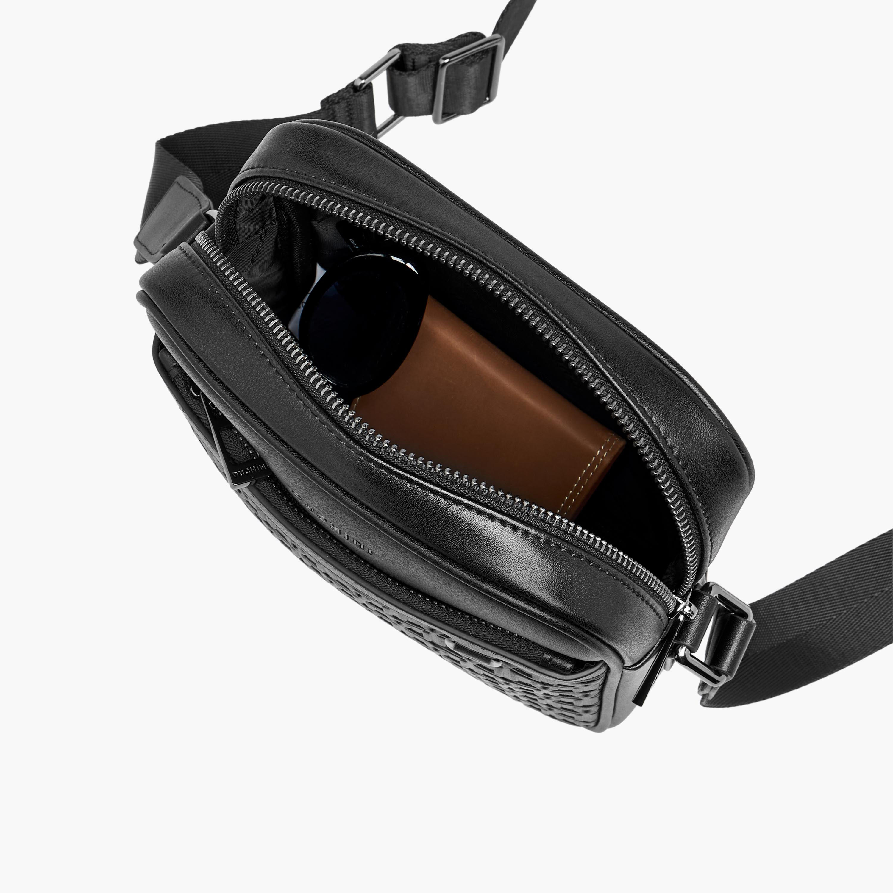 Duchini Men Monogram Textured Crossbody Bag-men-bags-image-8