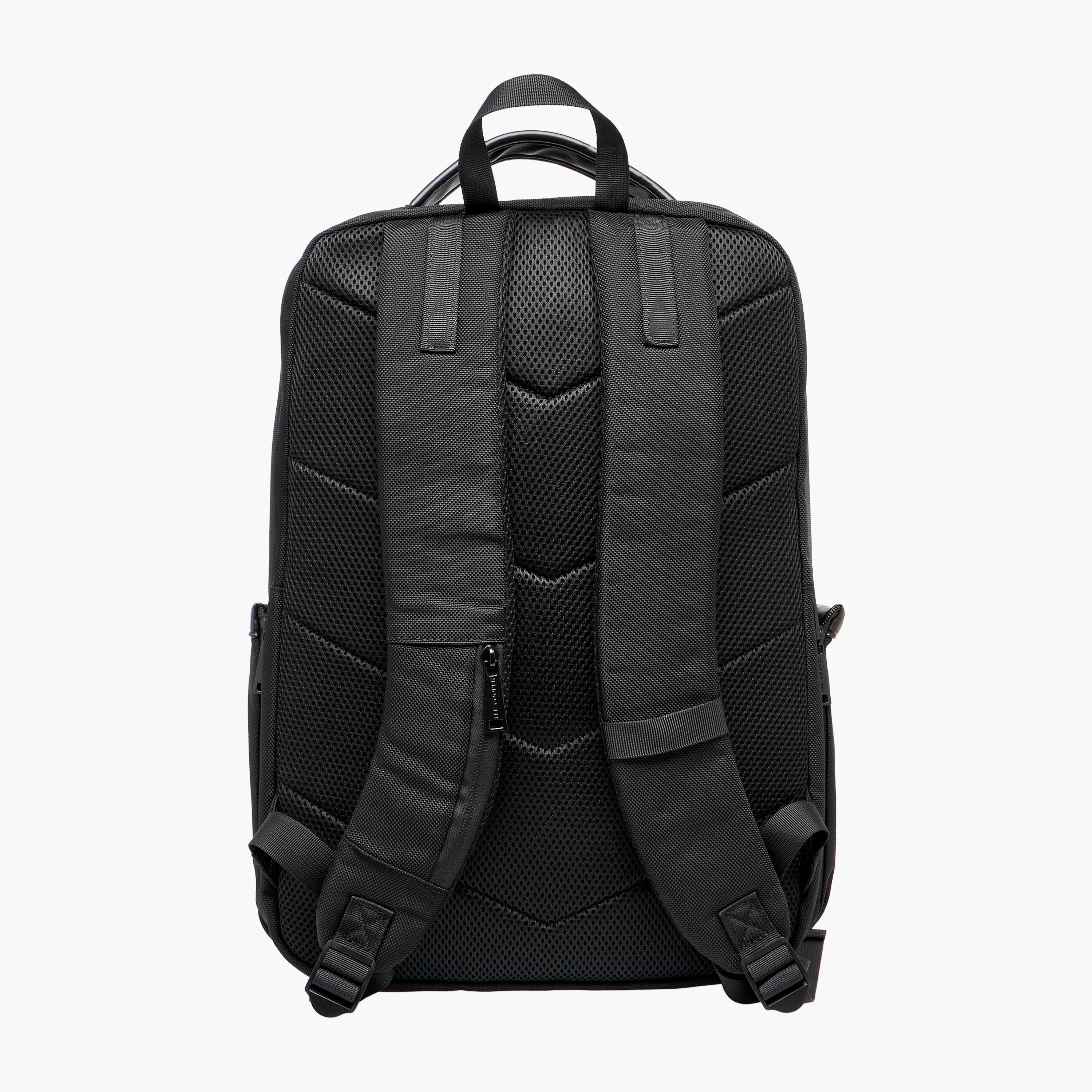 Lee Cooper Textured Backpack with Adjustable Shoulder Straps-women-bagsandwallets-backpacks-image-4
