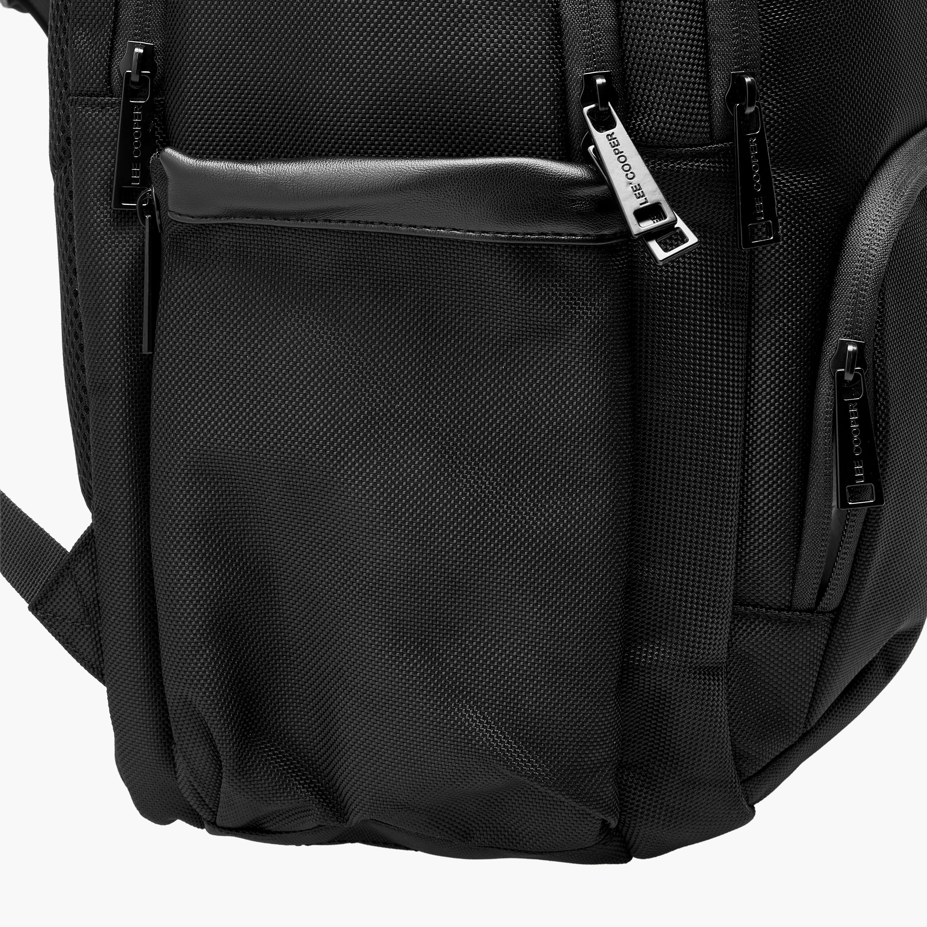 Lee Cooper Textured Backpack with Adjustable Shoulder Straps-women-bagsandwallets-backpacks-image-6