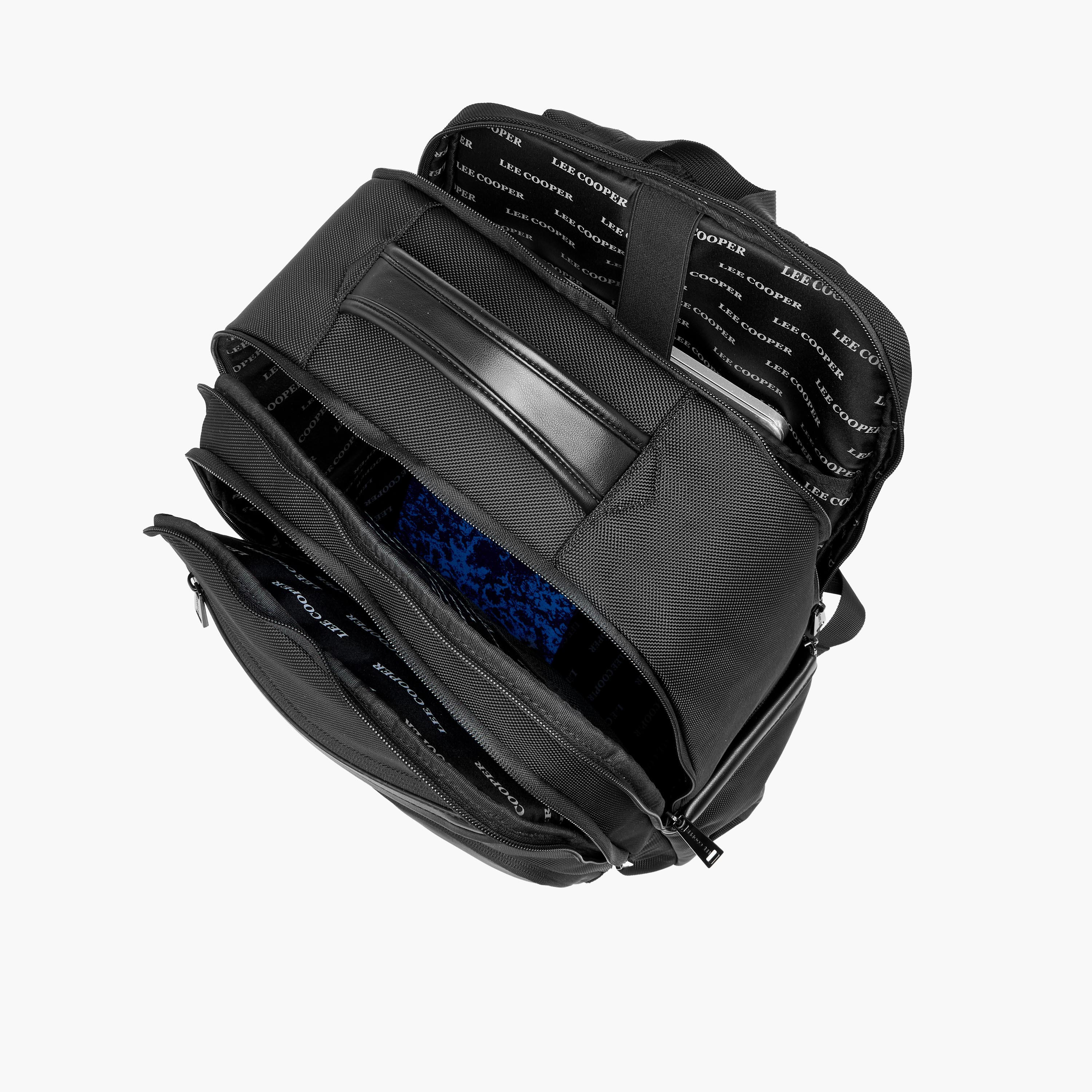 Lee Cooper Textured Backpack with Adjustable Shoulder Straps-women-bagsandwallets-backpacks-image-9