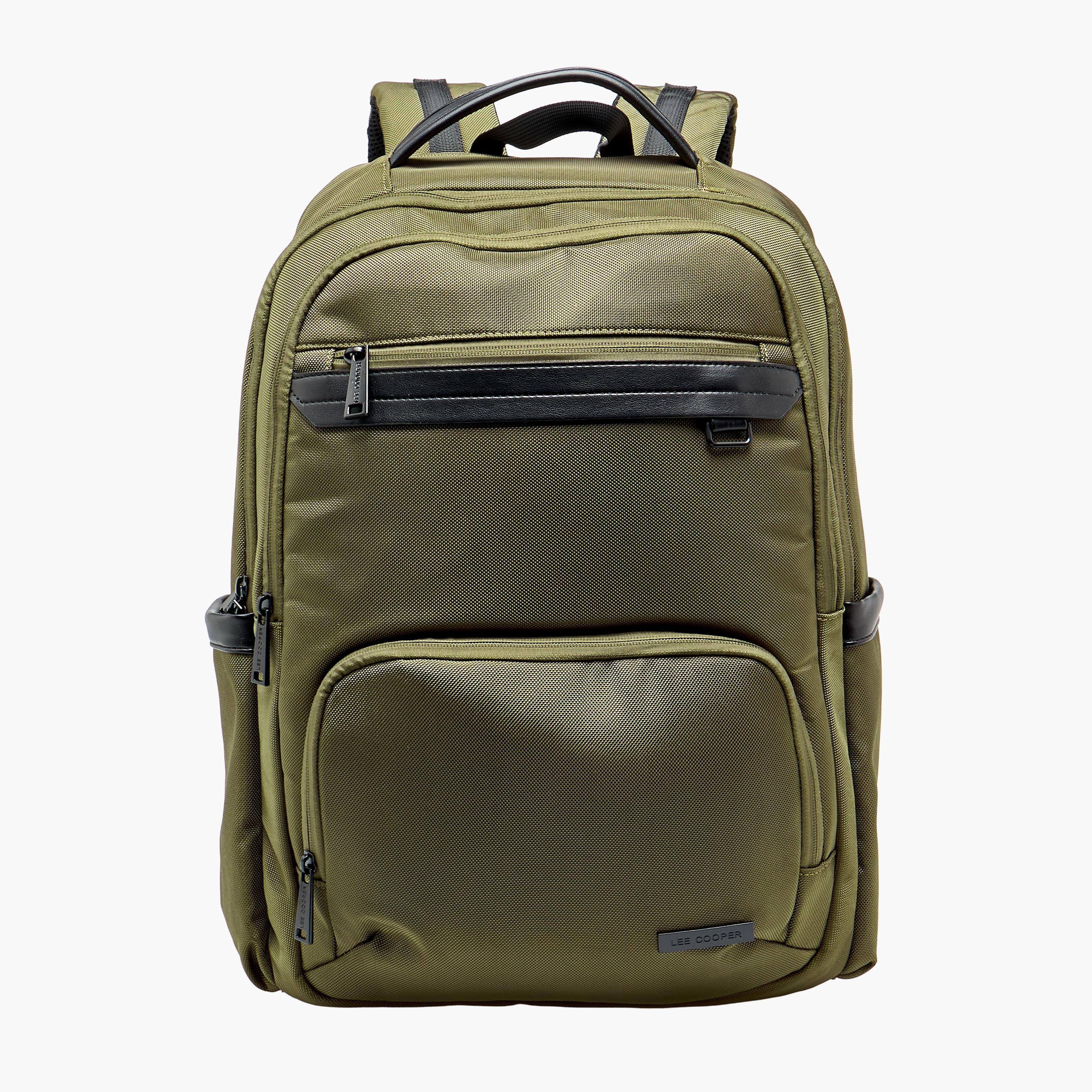Lee Cooper Textured Backpack with Adjustable Shoulder Straps-women-bagsandwallets-backpacks-image-1