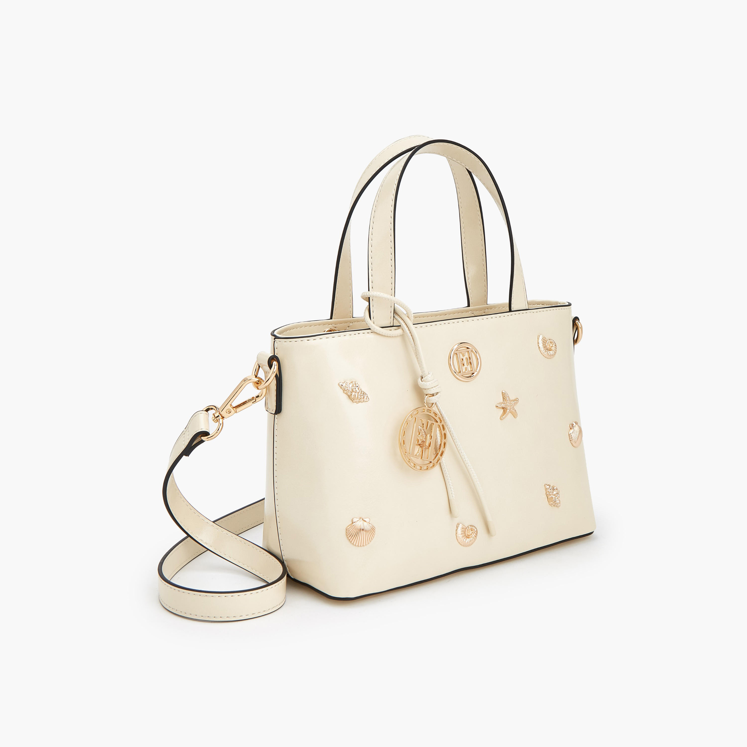 Elle Embellished Tote Bag with Double Handle-women-bagsandwallets-handbags-image-3