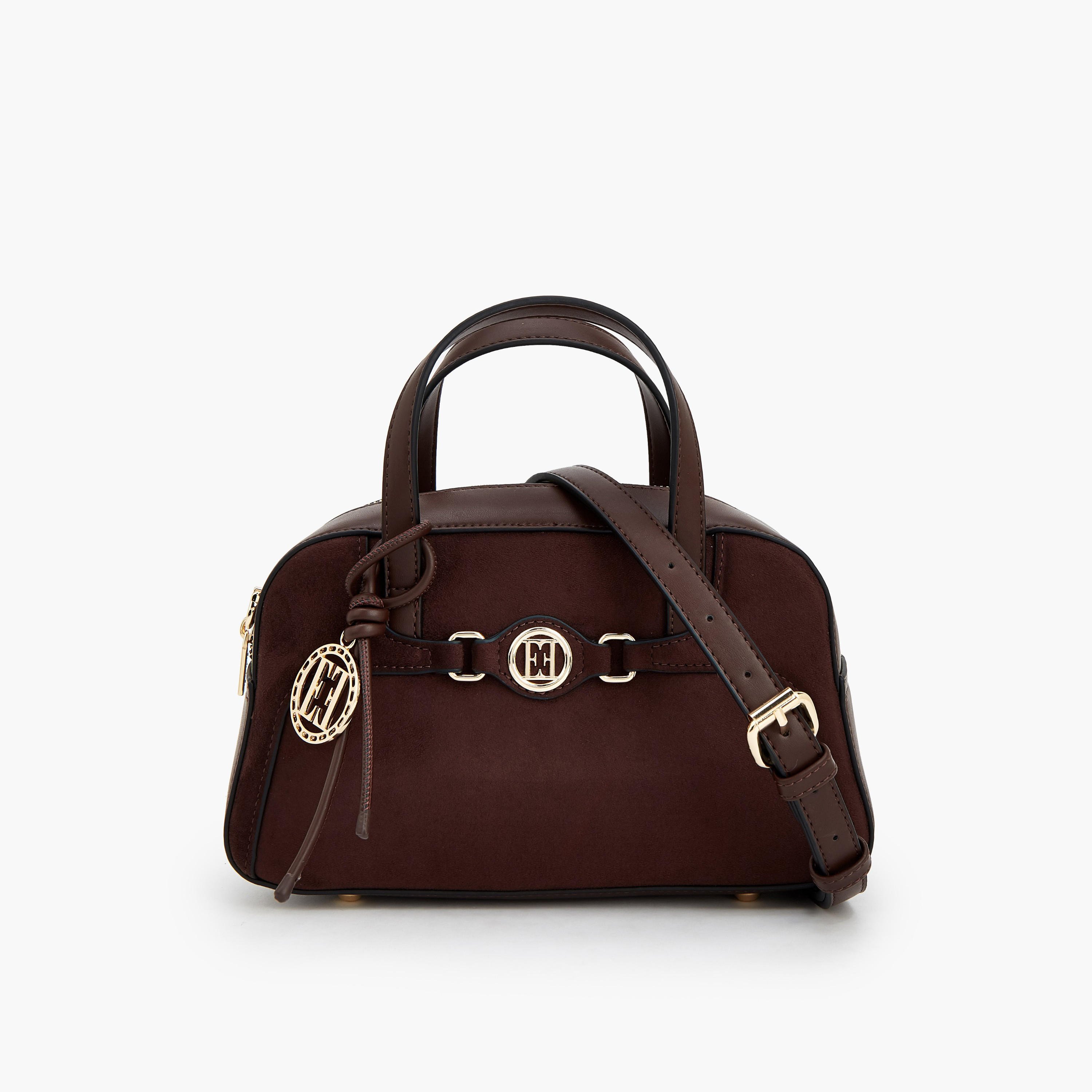 Elle Textured Tote Bag with Detachable Strap-women-bagsandwallets-handbags-image-1