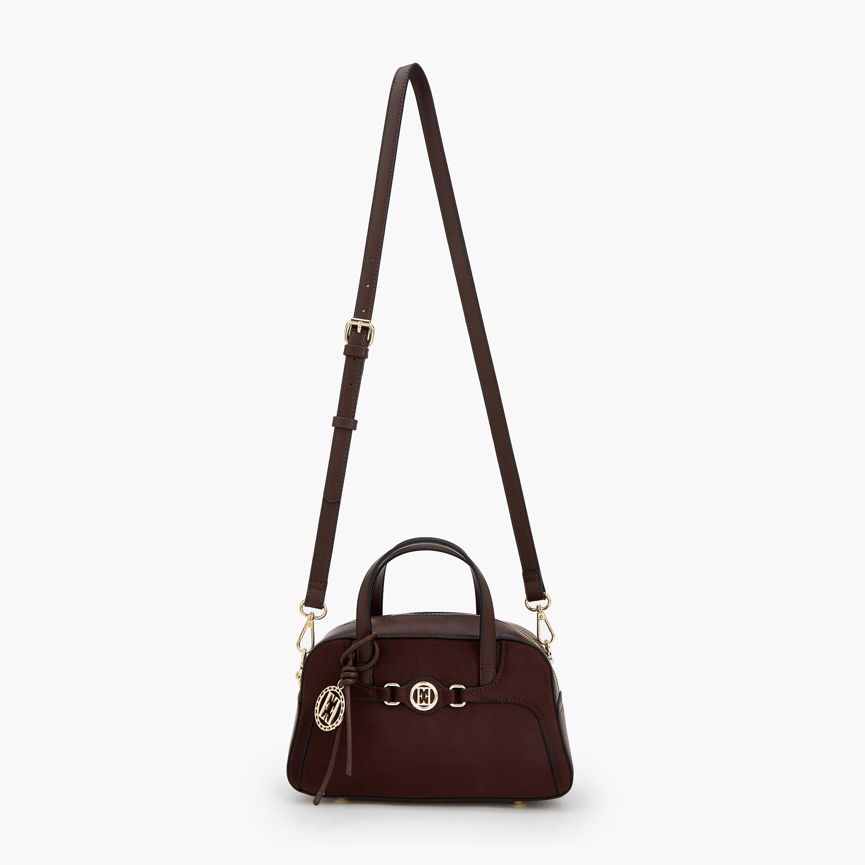 Elle Textured Tote Bag with Detachable Strap-women-bagsandwallets-handbags-image-2