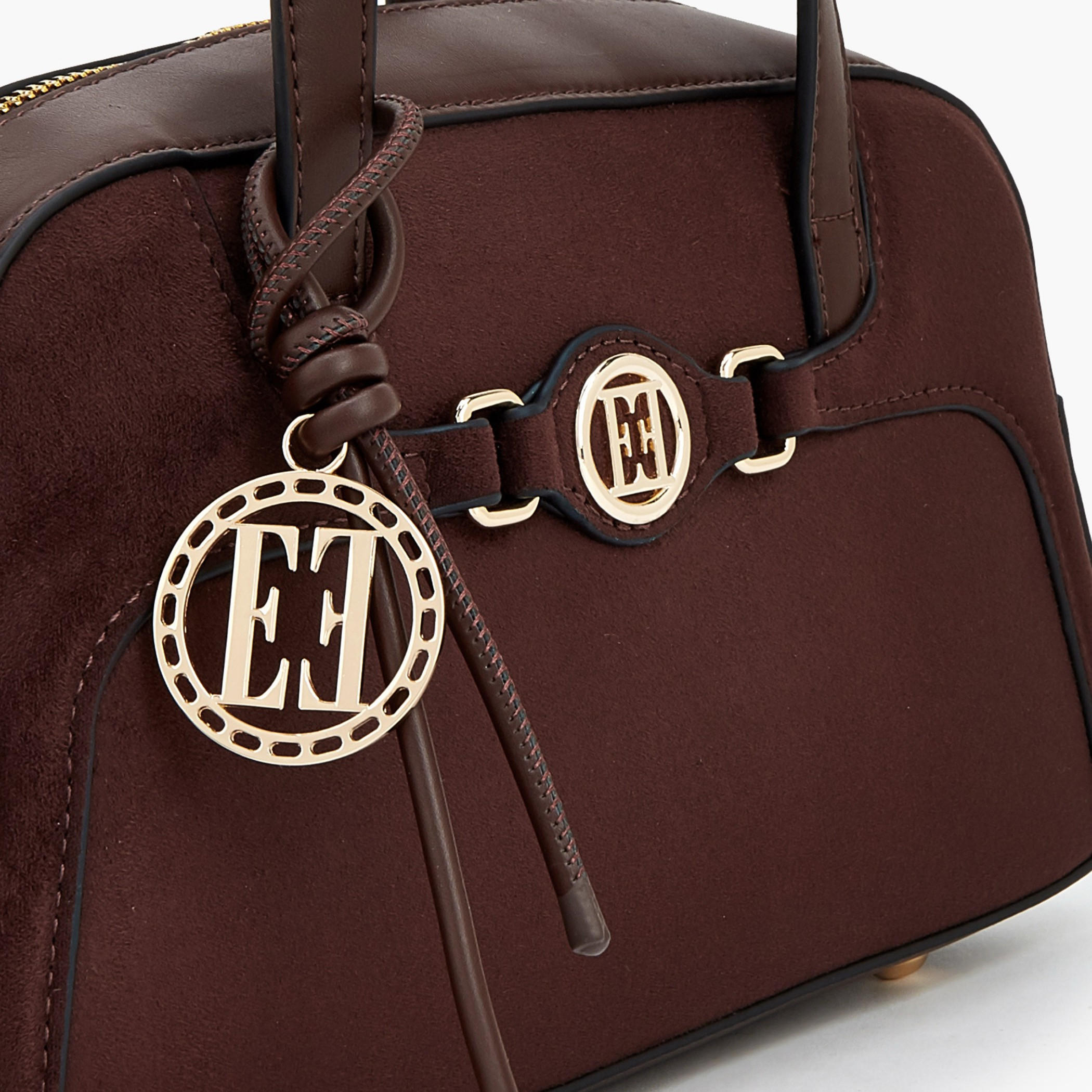 Elle Textured Tote Bag with Detachable Strap-women-bagsandwallets-handbags-image-4
