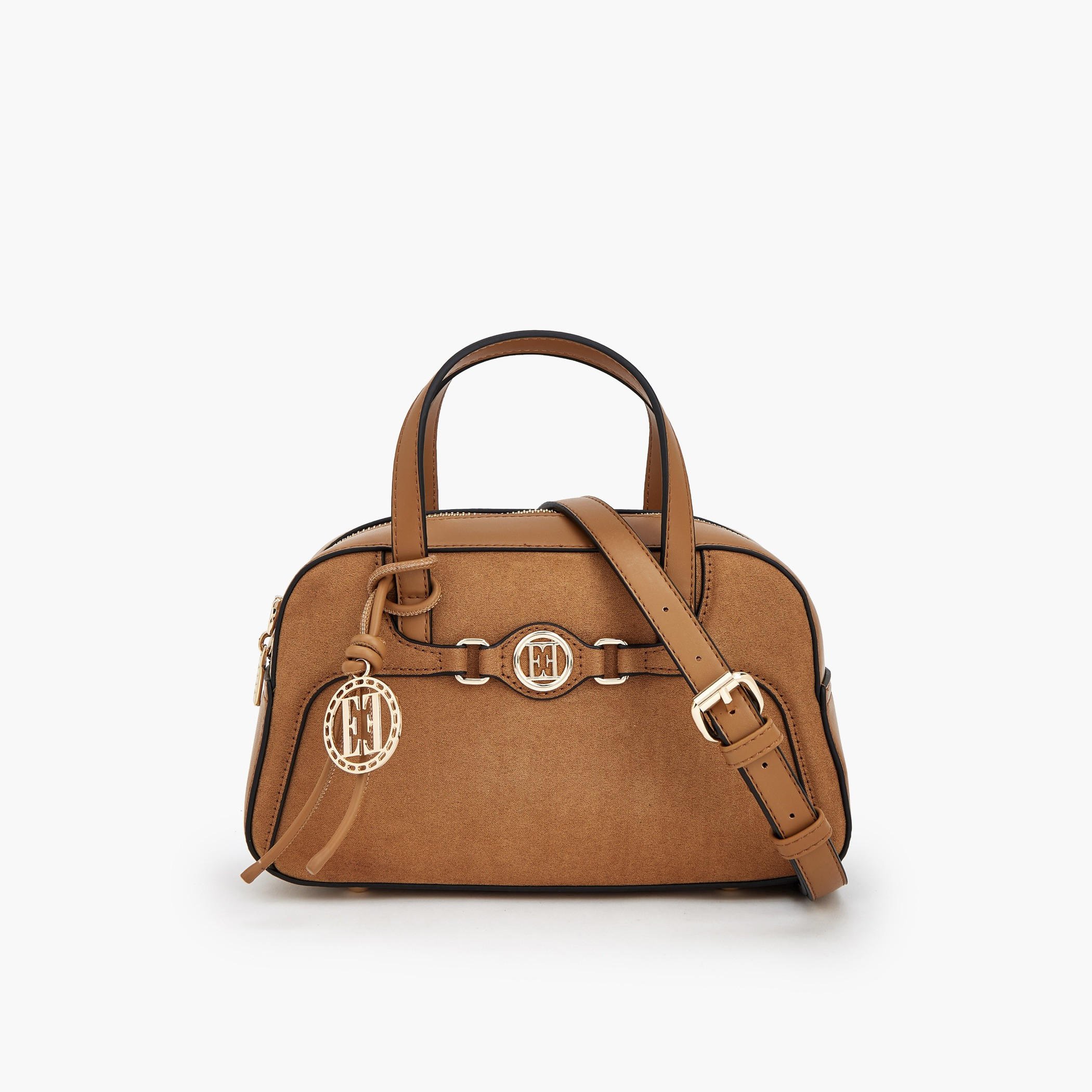 Elle Textured Tote Bag with Detachable Strap-women-bagsandwallets-handbags-image-1