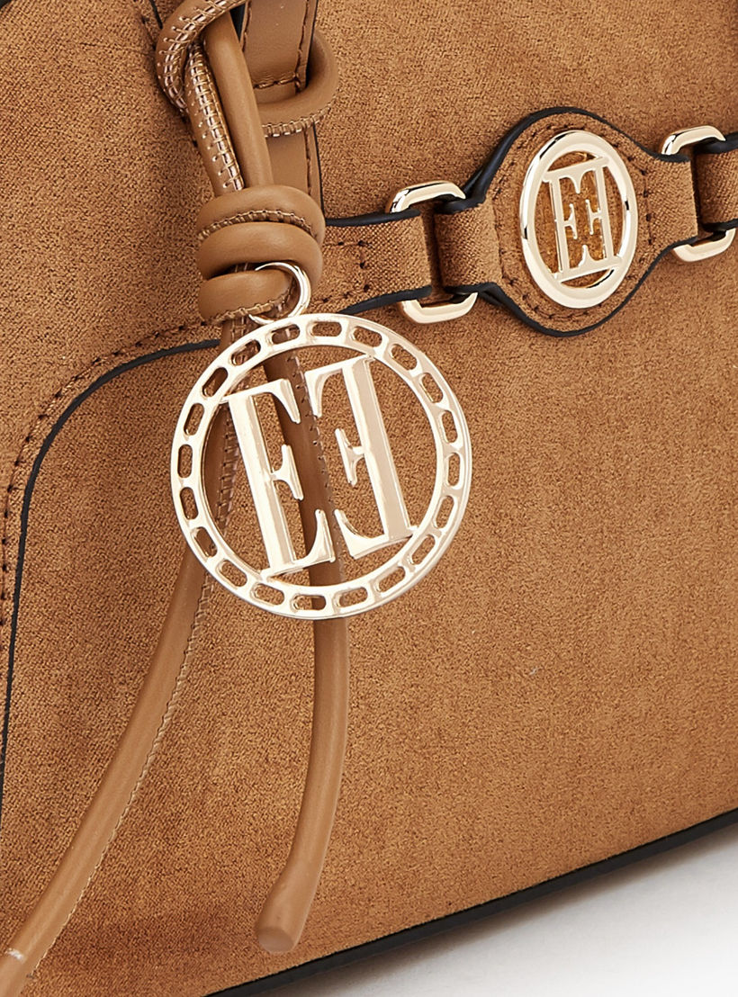 Elle Textured Tote Bag with Detachable Strap-women-bagsandwallets-handbags-image-3