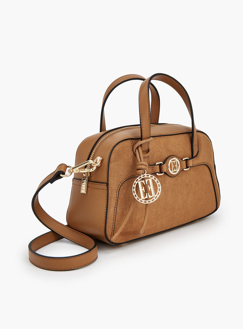 Elle Textured Tote Bag with Detachable Strap-women-bagsandwallets-handbags-image-4