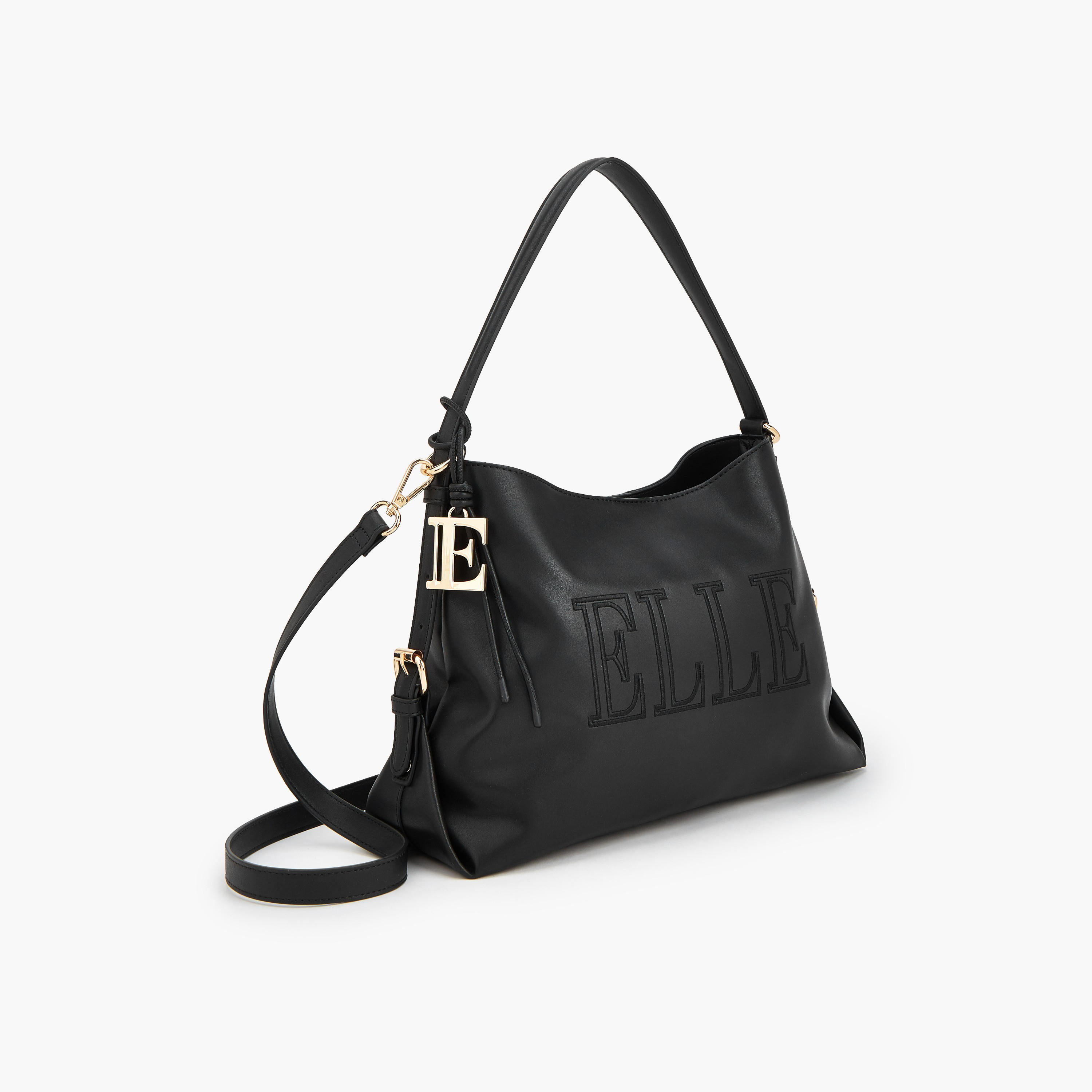 Elle Solid Shoulder Bag with Detachable Strap-women-bagsandwallets-handbags-image-5