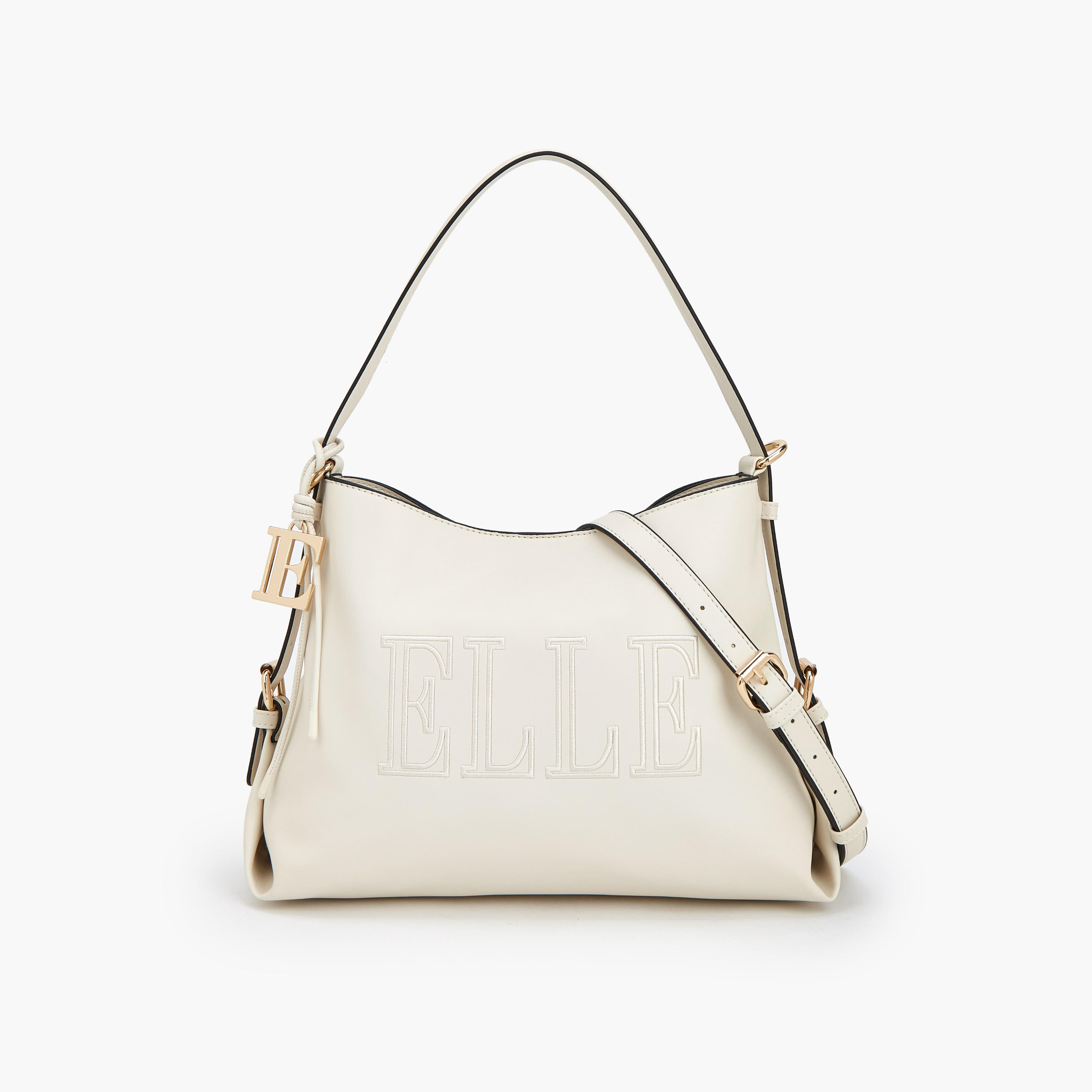 Elle Solid Shoulder Bag with Detachable Strap-women-bagsandwallets-handbags-image-1