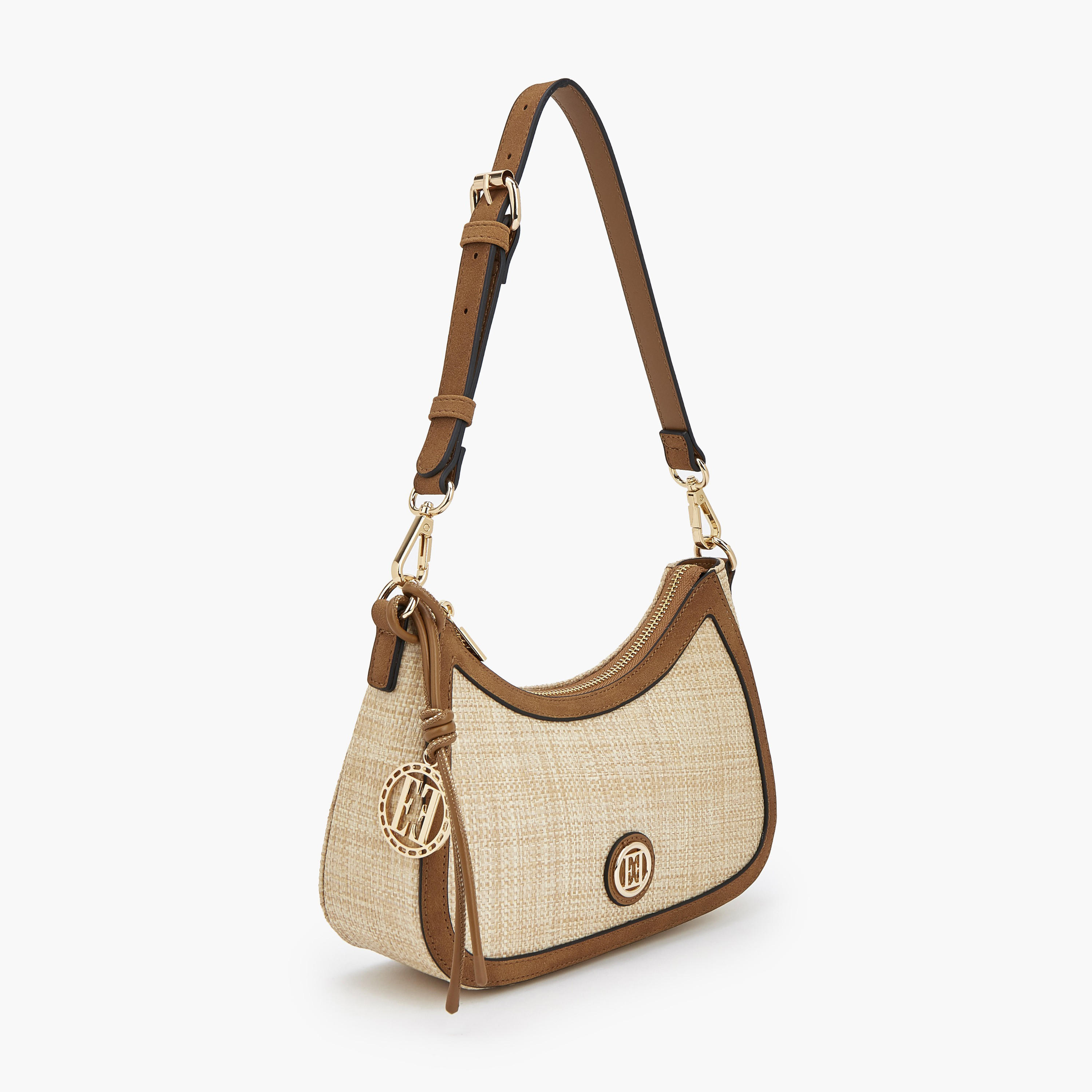 شنطة كتف بارزة الملمس مع حزام قابل للفصل من إيل-women-bagsandwallets-handbags-image-3